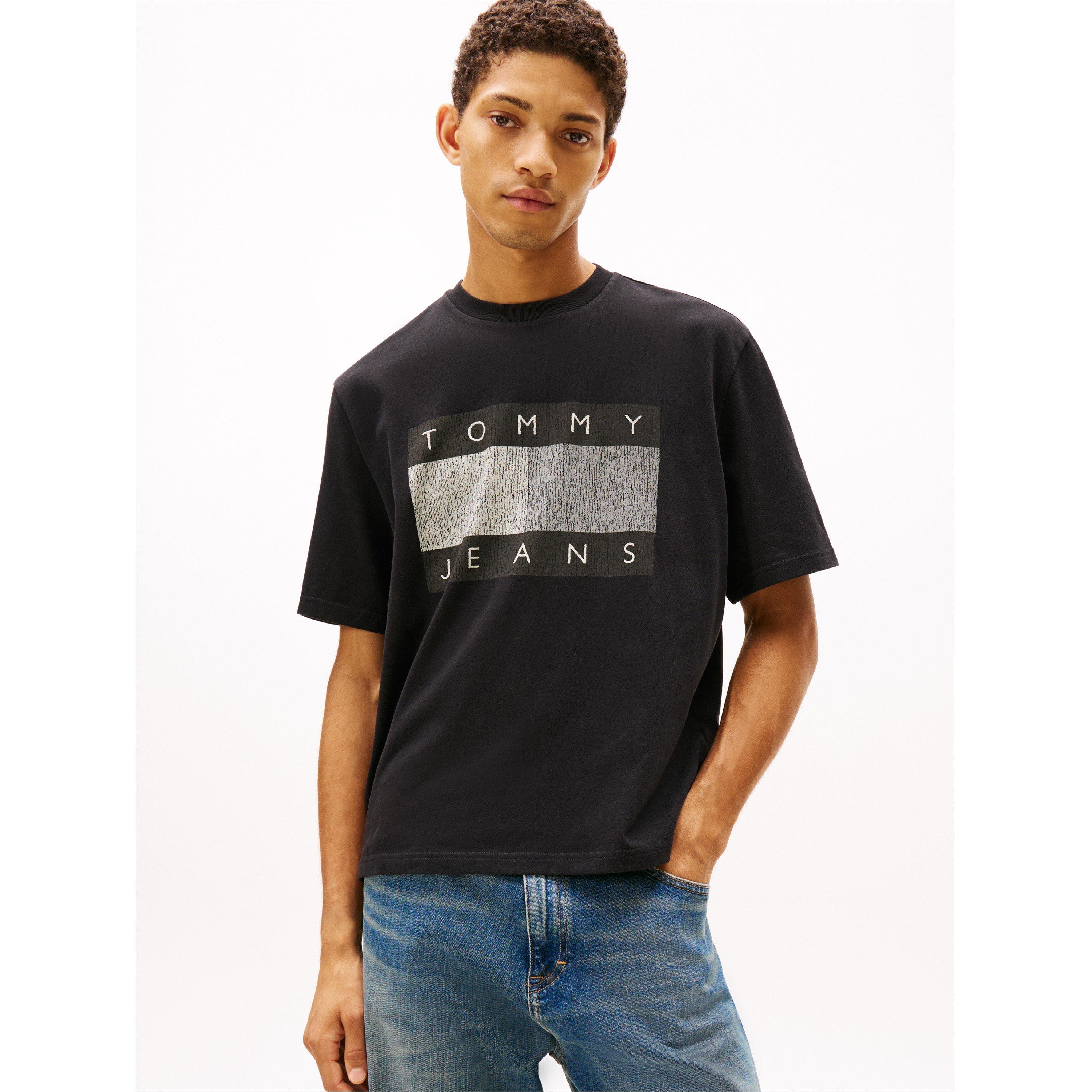 Black - Tommy Jeans - Men's Distress T-Shirt - 2