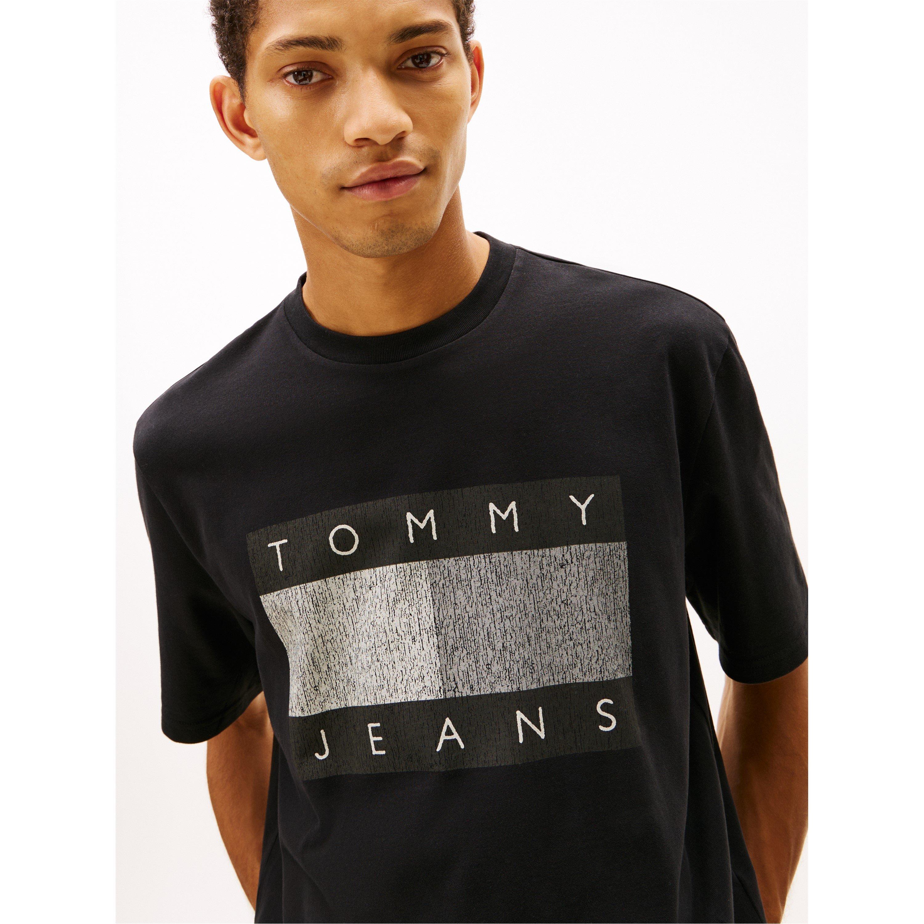 Black - Tommy Jeans - Men's Distress T-Shirt - 3