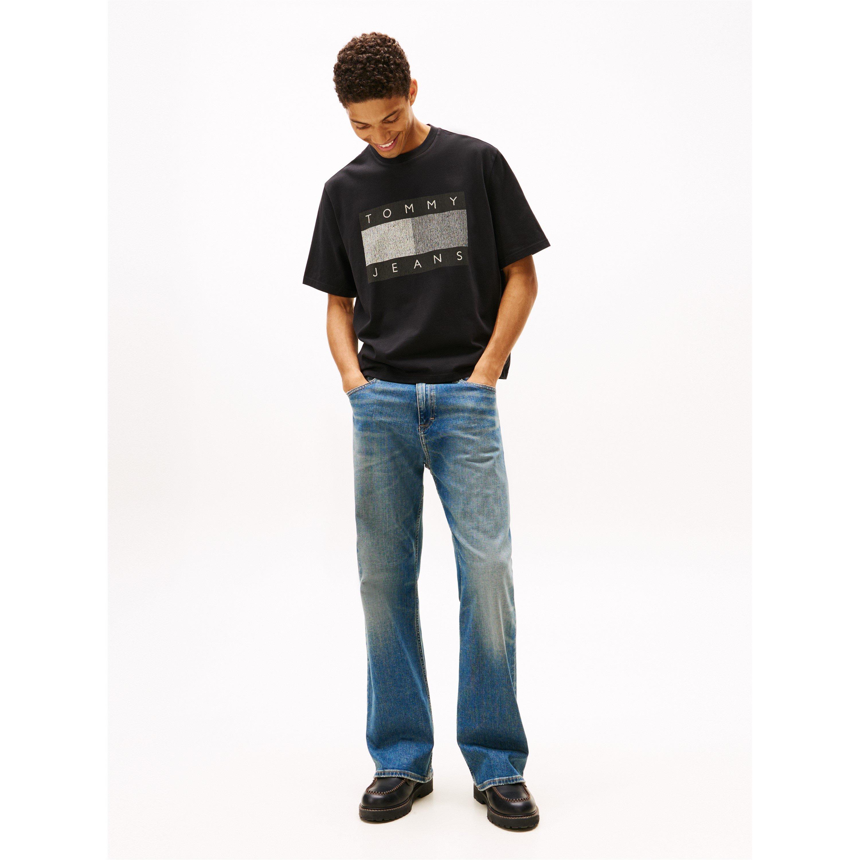 Black - Tommy Jeans - Men's Distress T-Shirt - 4