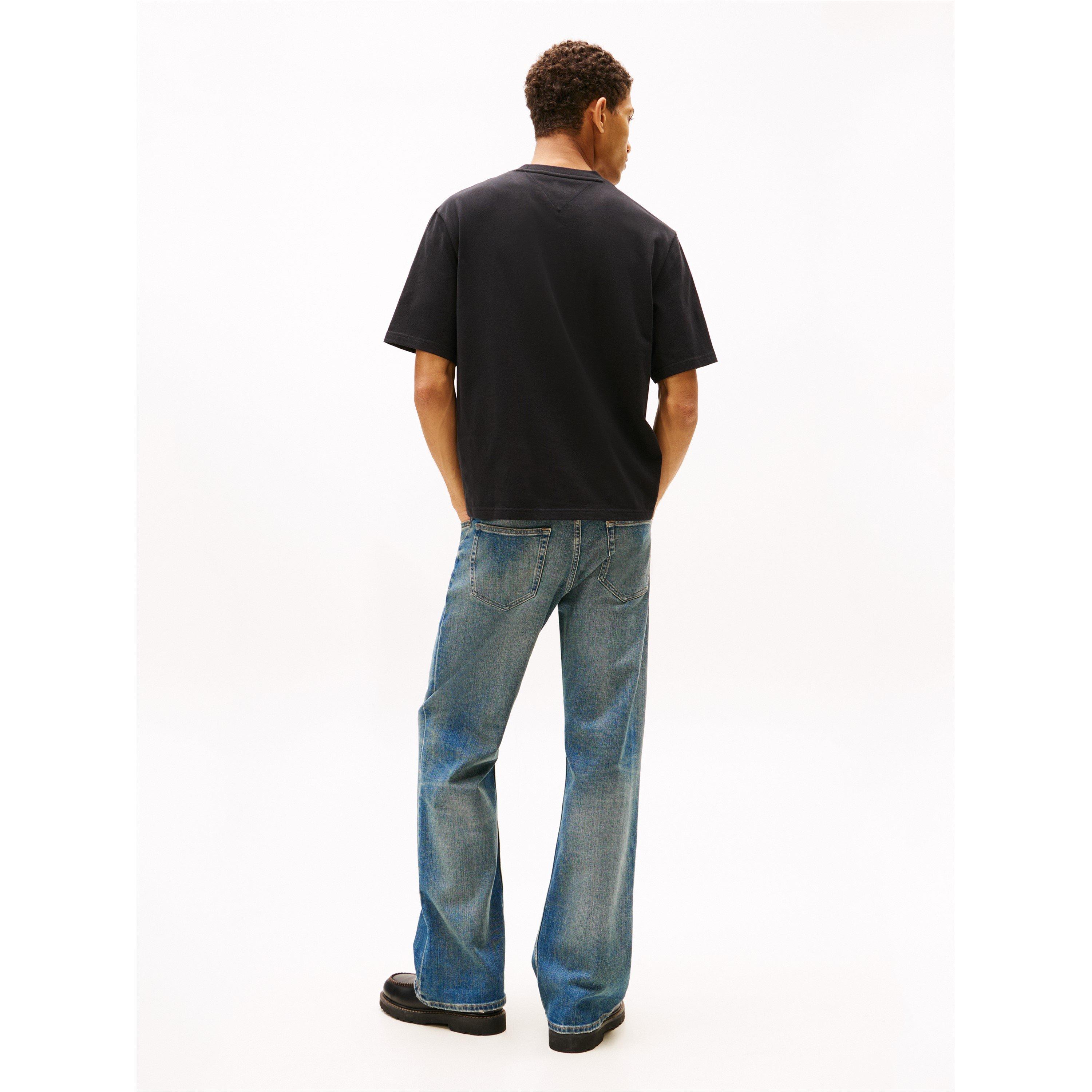 Black - Tommy Jeans - Men's Distress T-Shirt - 5