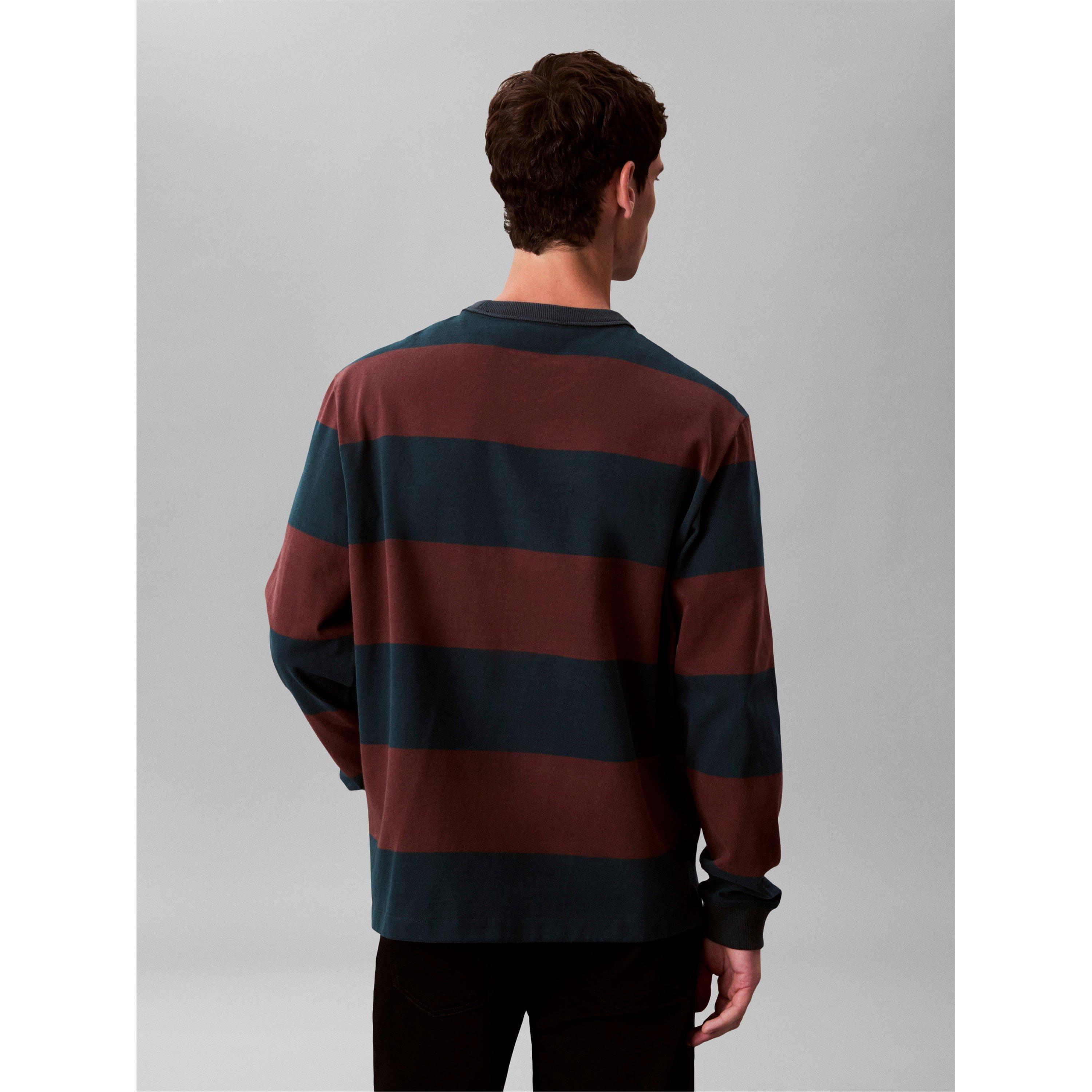 Nurture Navy - Calvin Klein Jeans - CKJ Suede Strp Tee Sn61 - 6