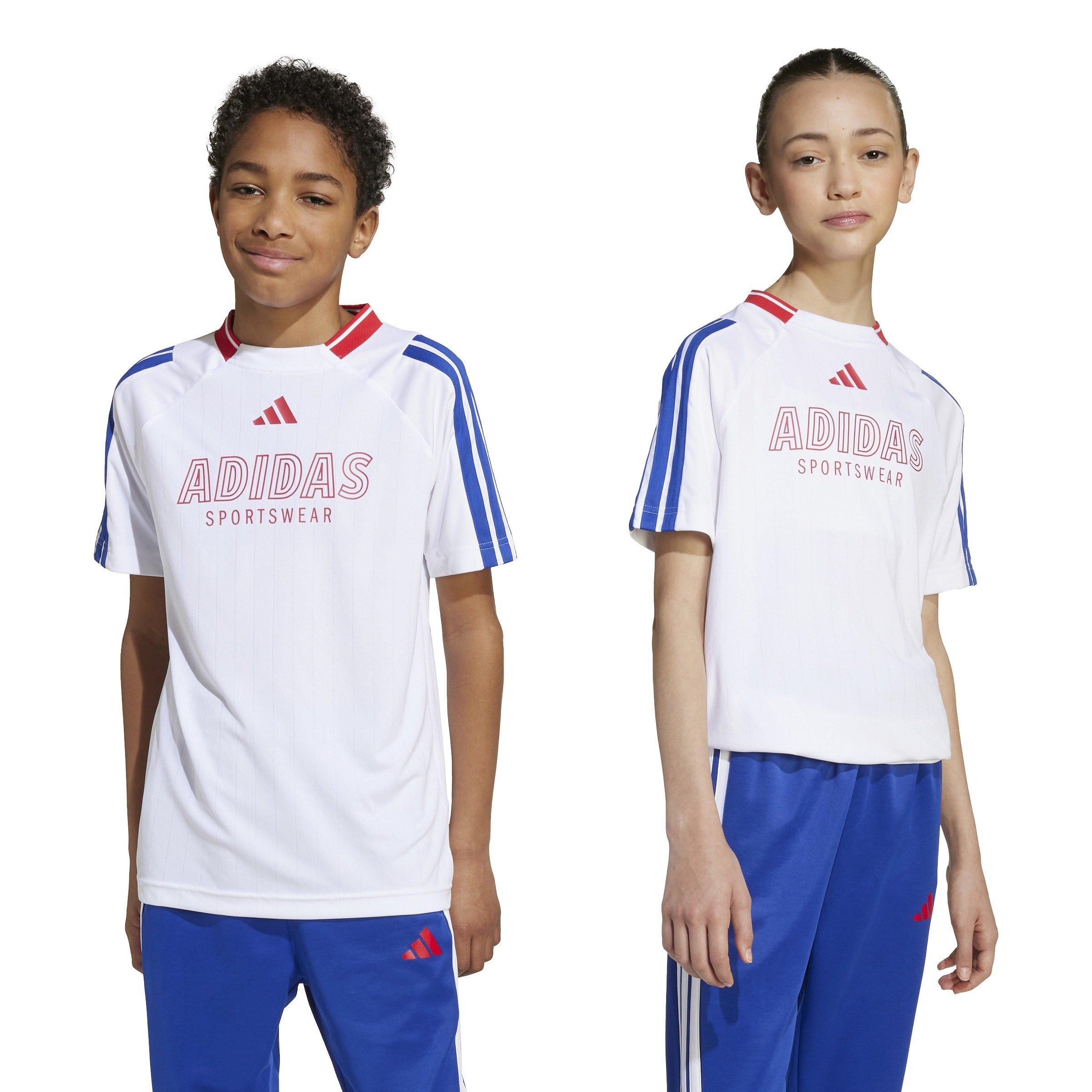 Wht/Blue/Ruby - adidas - Sportswear House of Tiro Juniors T-Shirt - 2