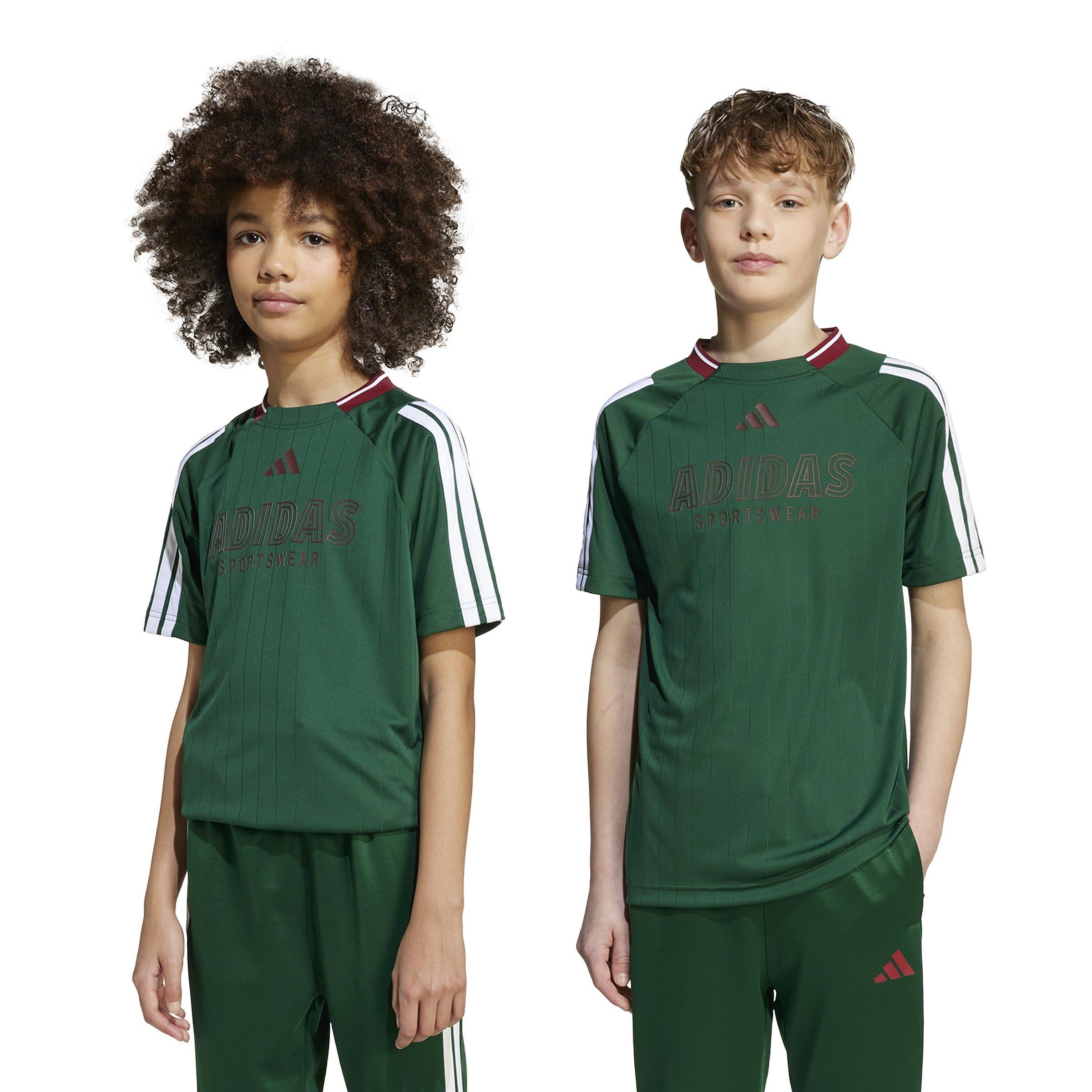Green/Wht/Burg - adidas - Sportswear House of Tiro Juniors T-Shirt - 2