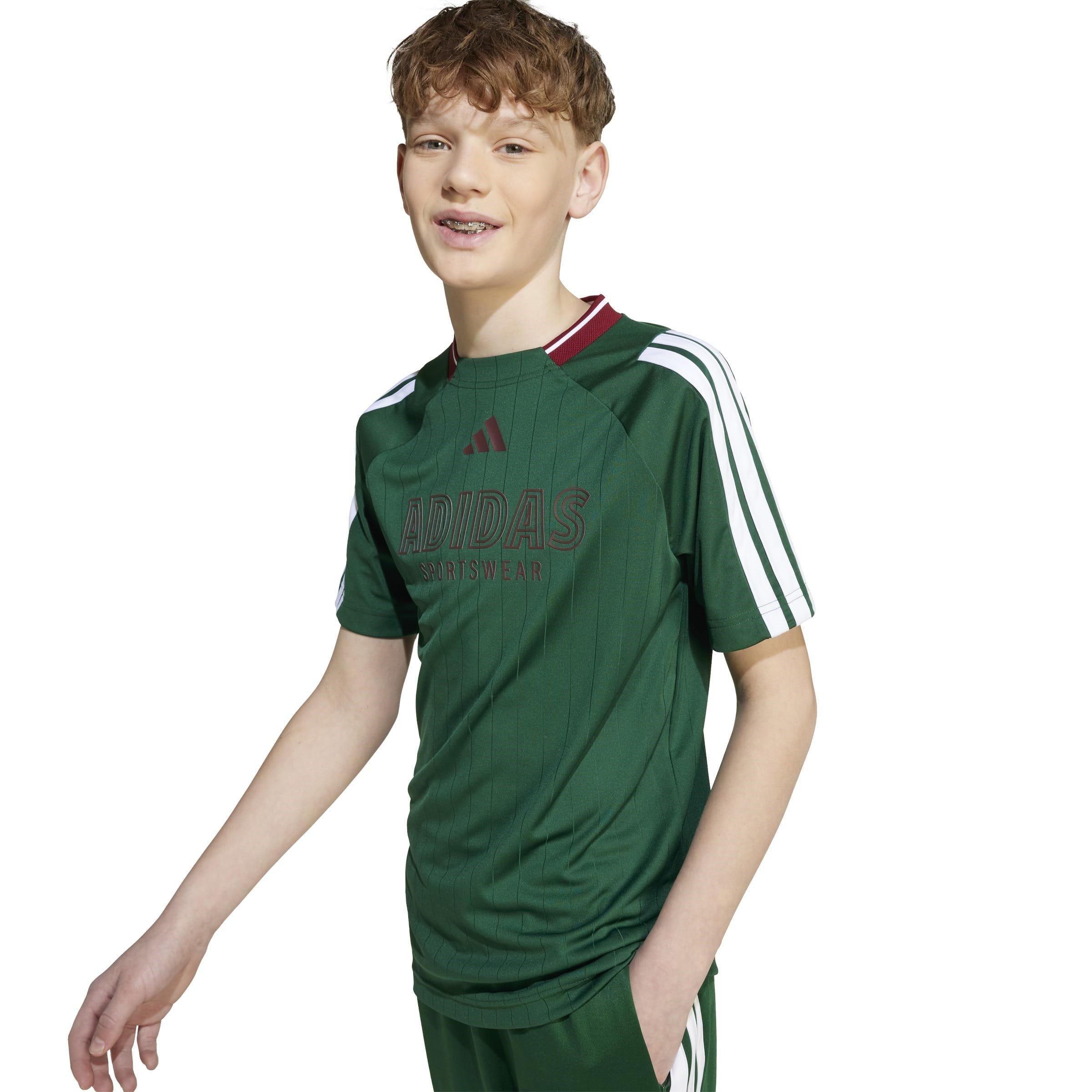 Green/Wht/Burg - adidas - Sportswear House of Tiro Juniors T-Shirt - 6