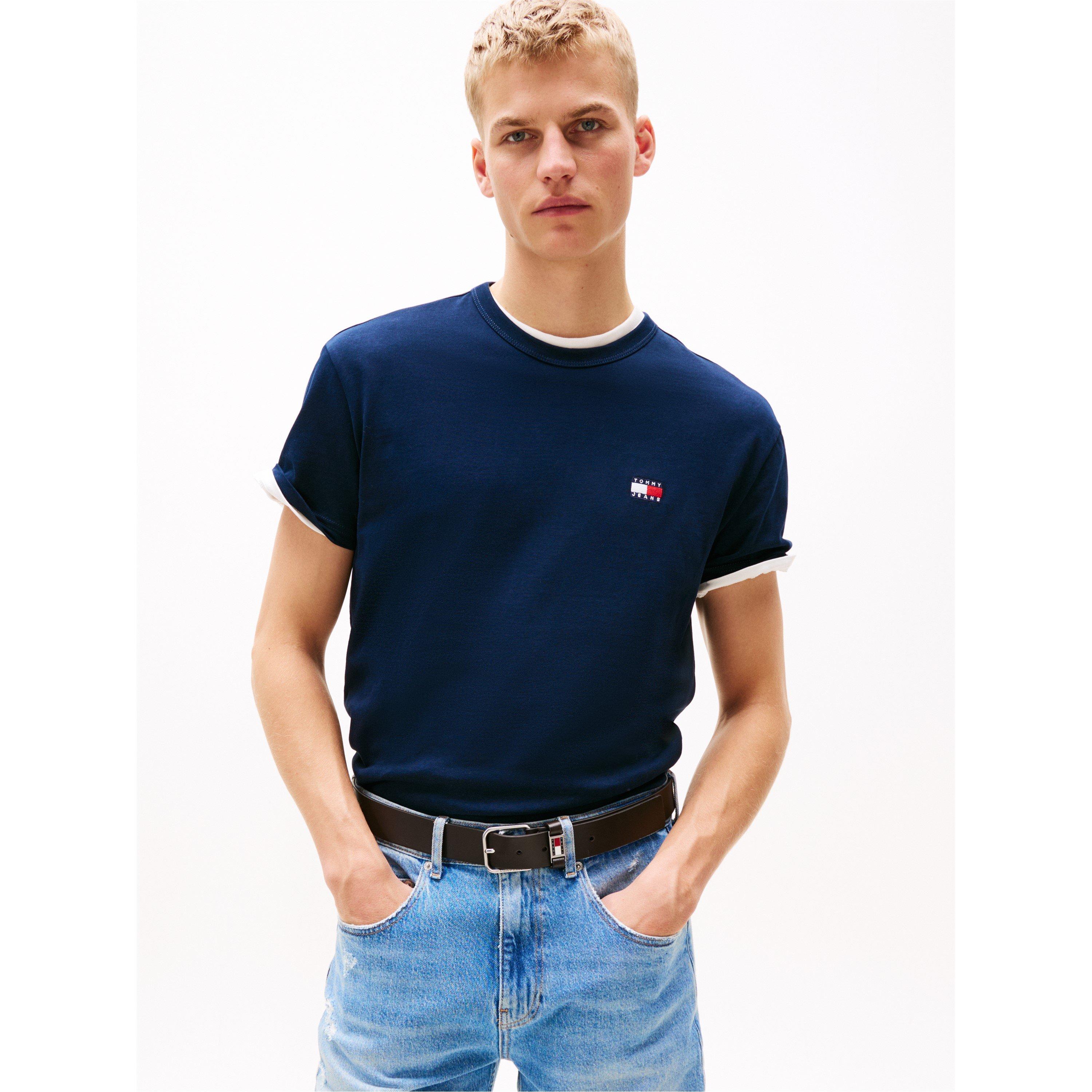 Dark Night Navy - Tommy Jeans - Classic Tommy Small Badge T Shirt - 2