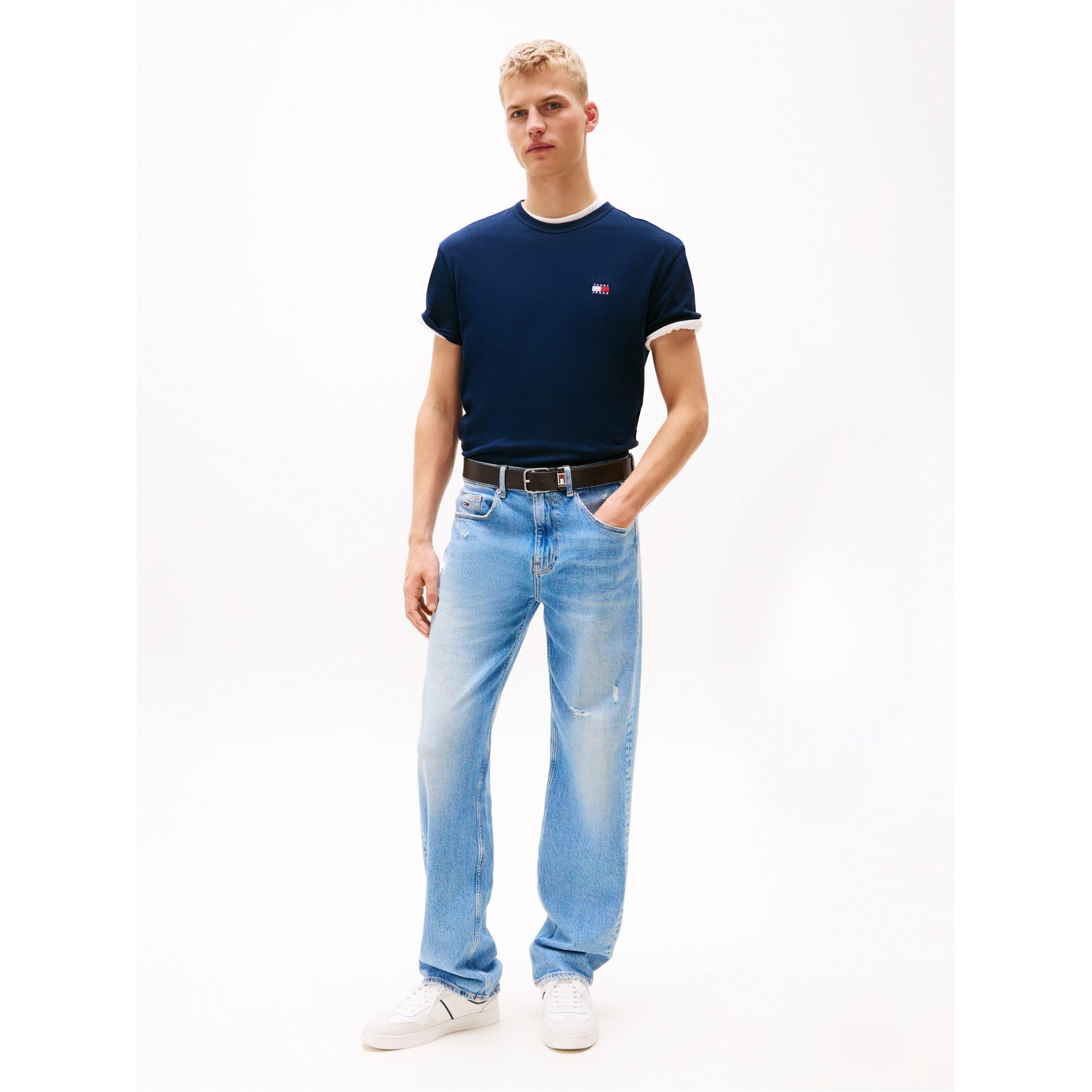 Dark Night Navy - Tommy Jeans - Classic Tommy Small Badge T Shirt - 3