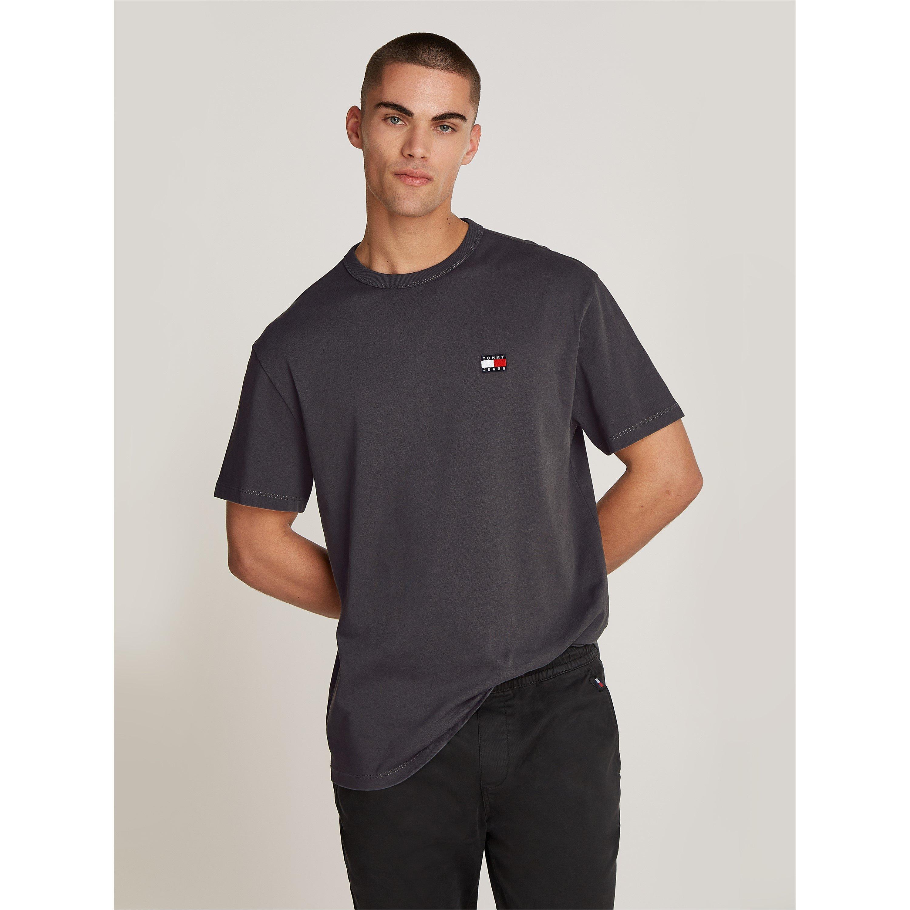 New Charcoal - Tommy Jeans - Classic Tommy Small Badge T Shirt - 3