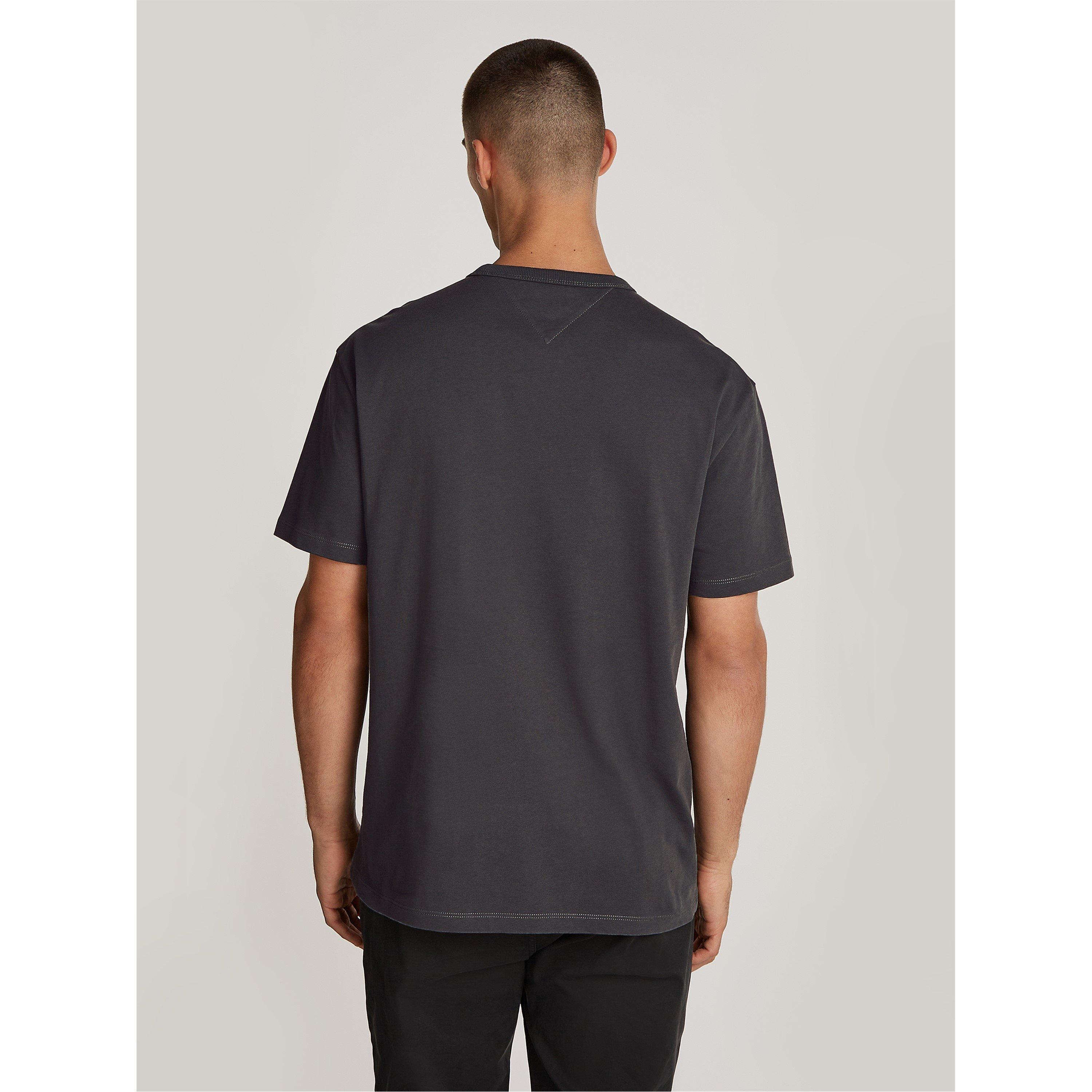 New Charcoal - Tommy Jeans - Classic Tommy Small Badge T Shirt - 4