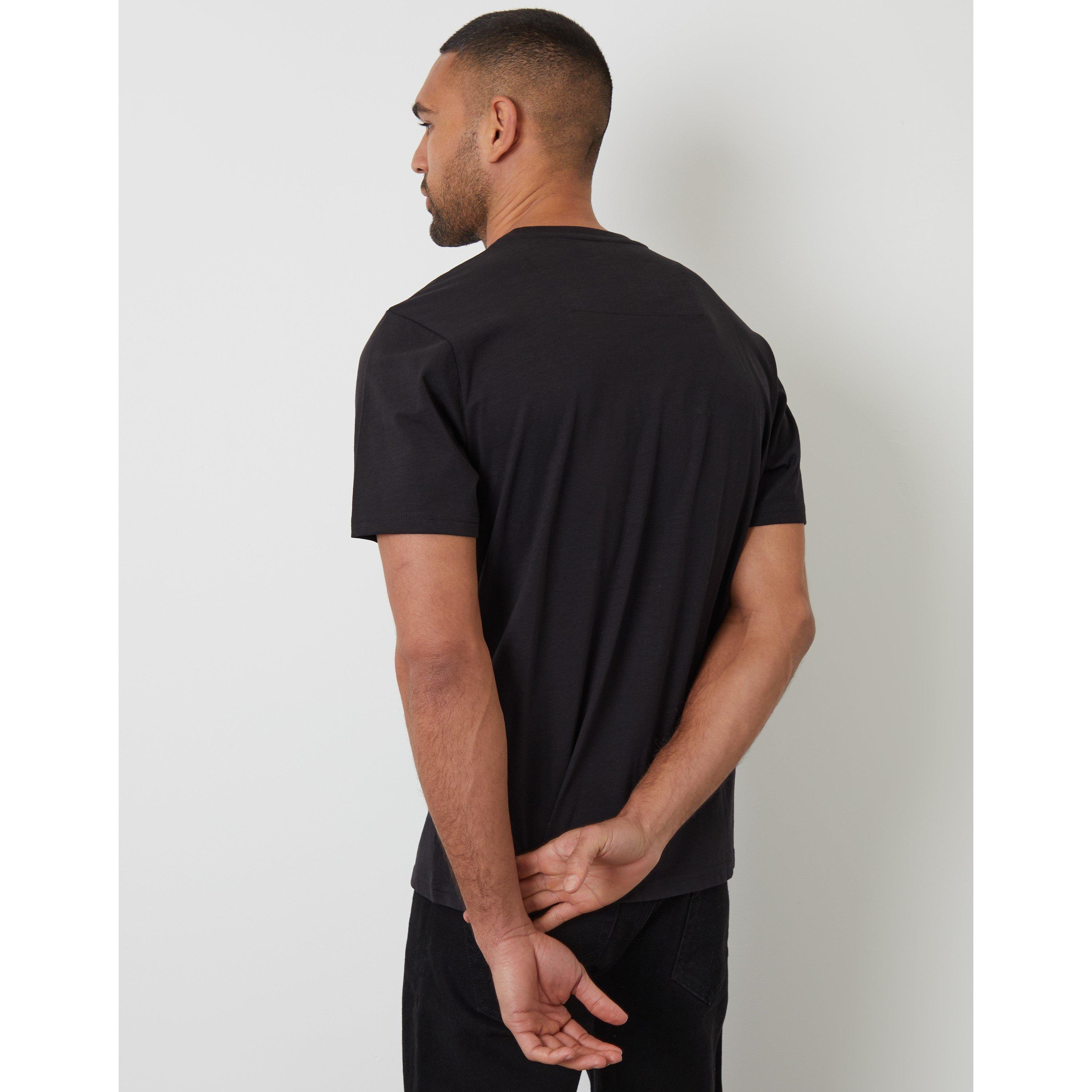 Zwart - Threadbare - Garfunkel Regular Fit T-Shirt - 3