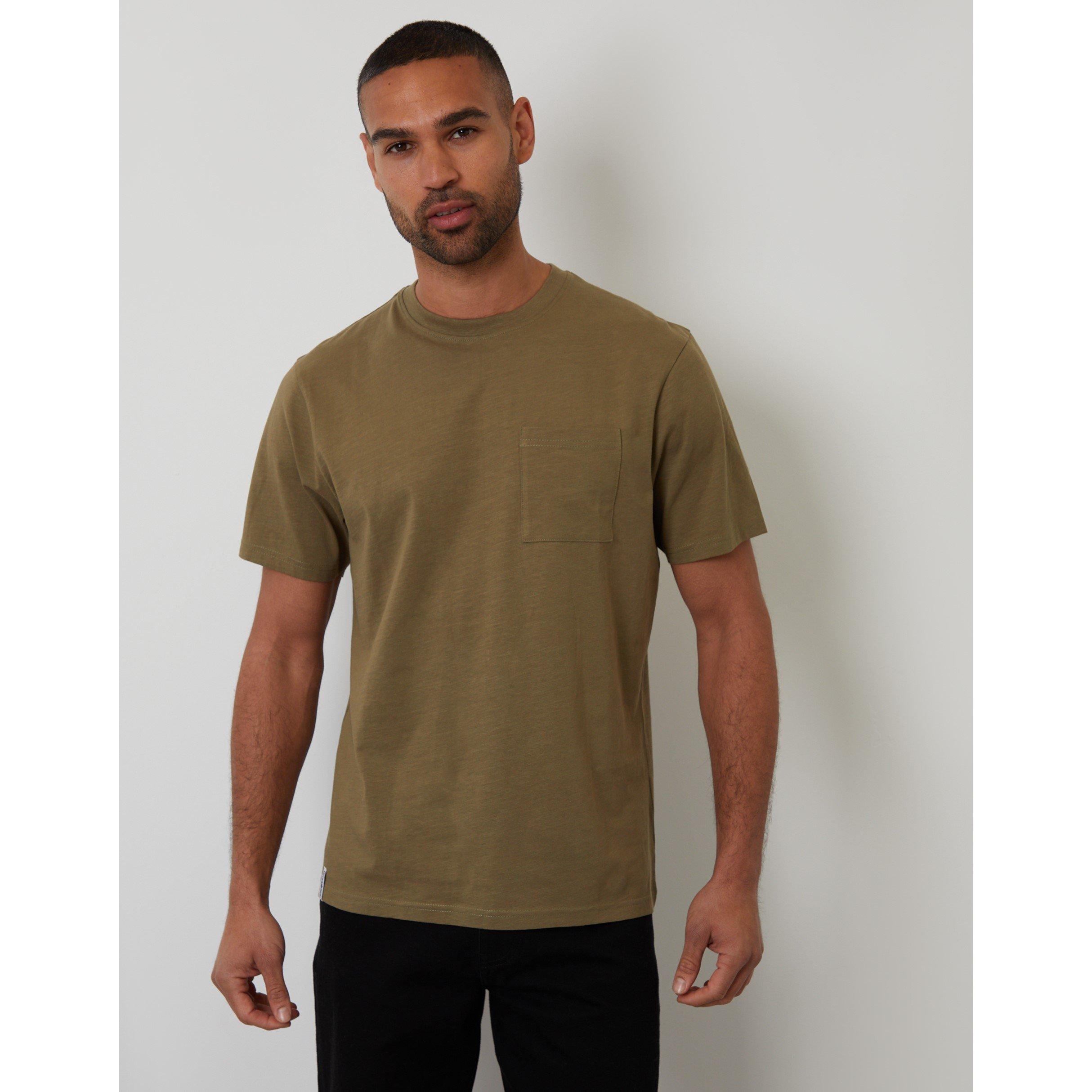 Khaki - Threadbare - Men's Garfunkel Regular Fit T-Shirt - 1