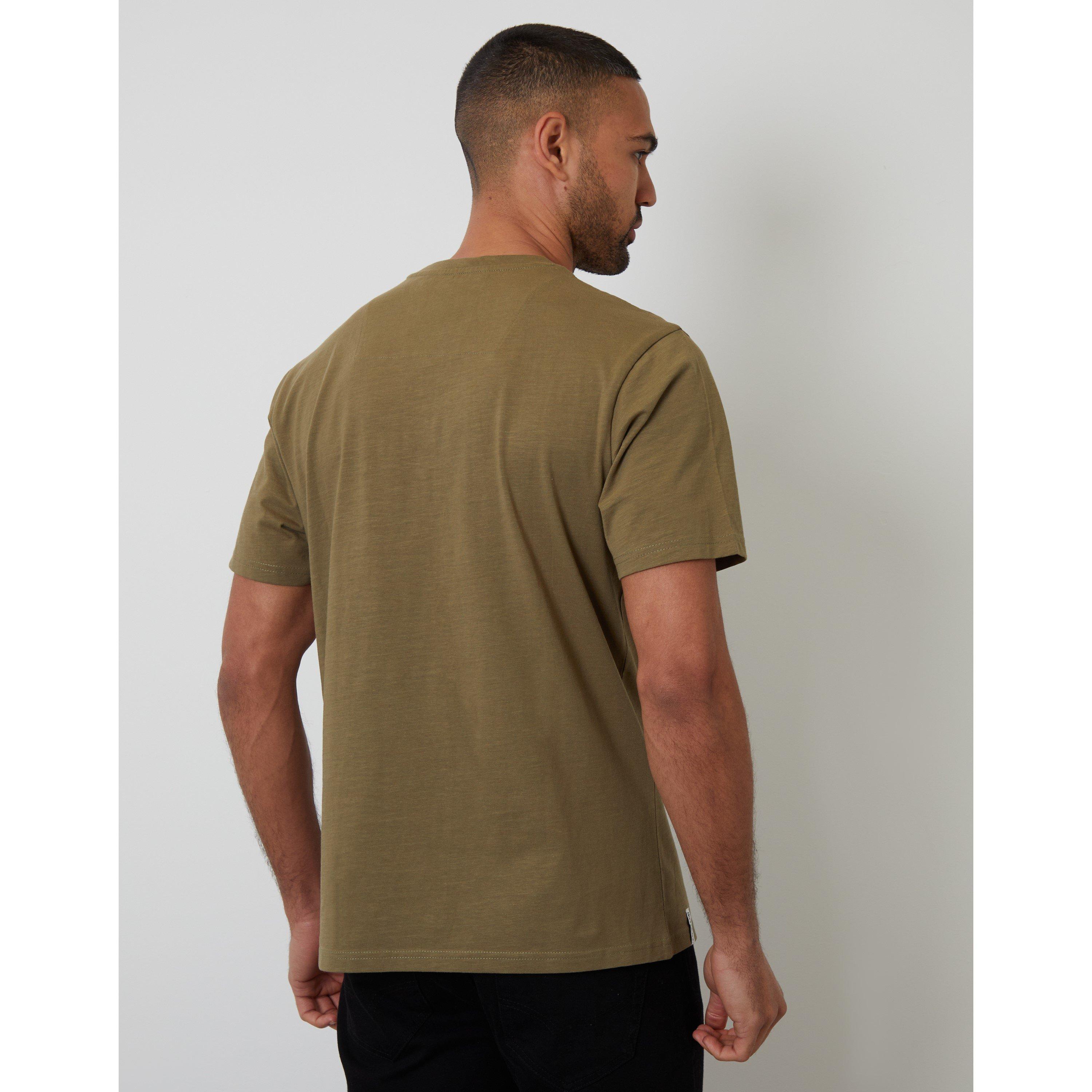 Kaki - Threadbare - Men's Garfunkel Regular Fit T-Shirt - 3
