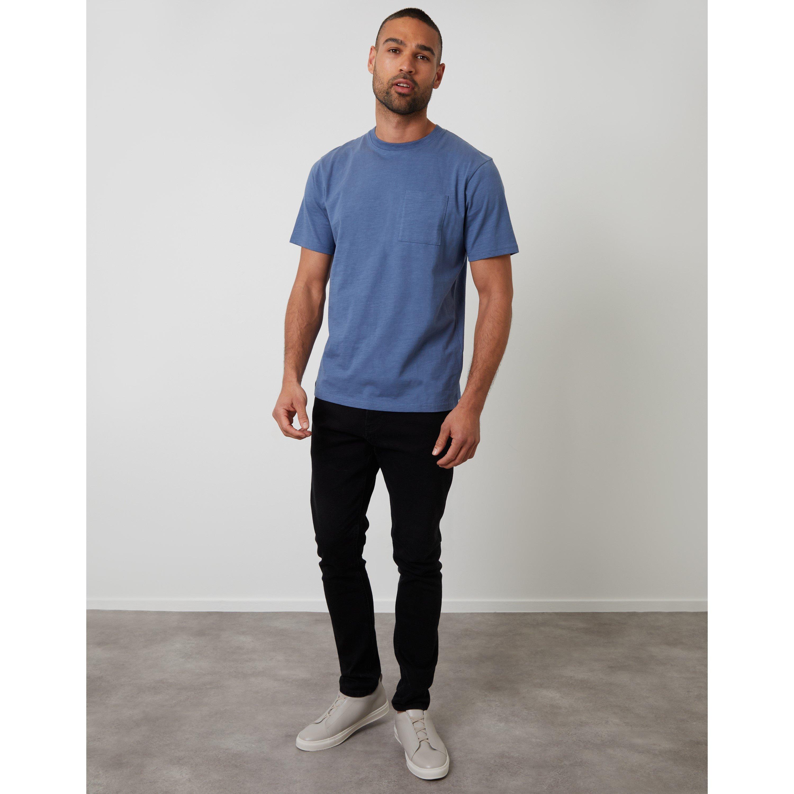  Denim Blue - Threadbare - Men's Garfunkel Regular Fit T-Shirt - 2