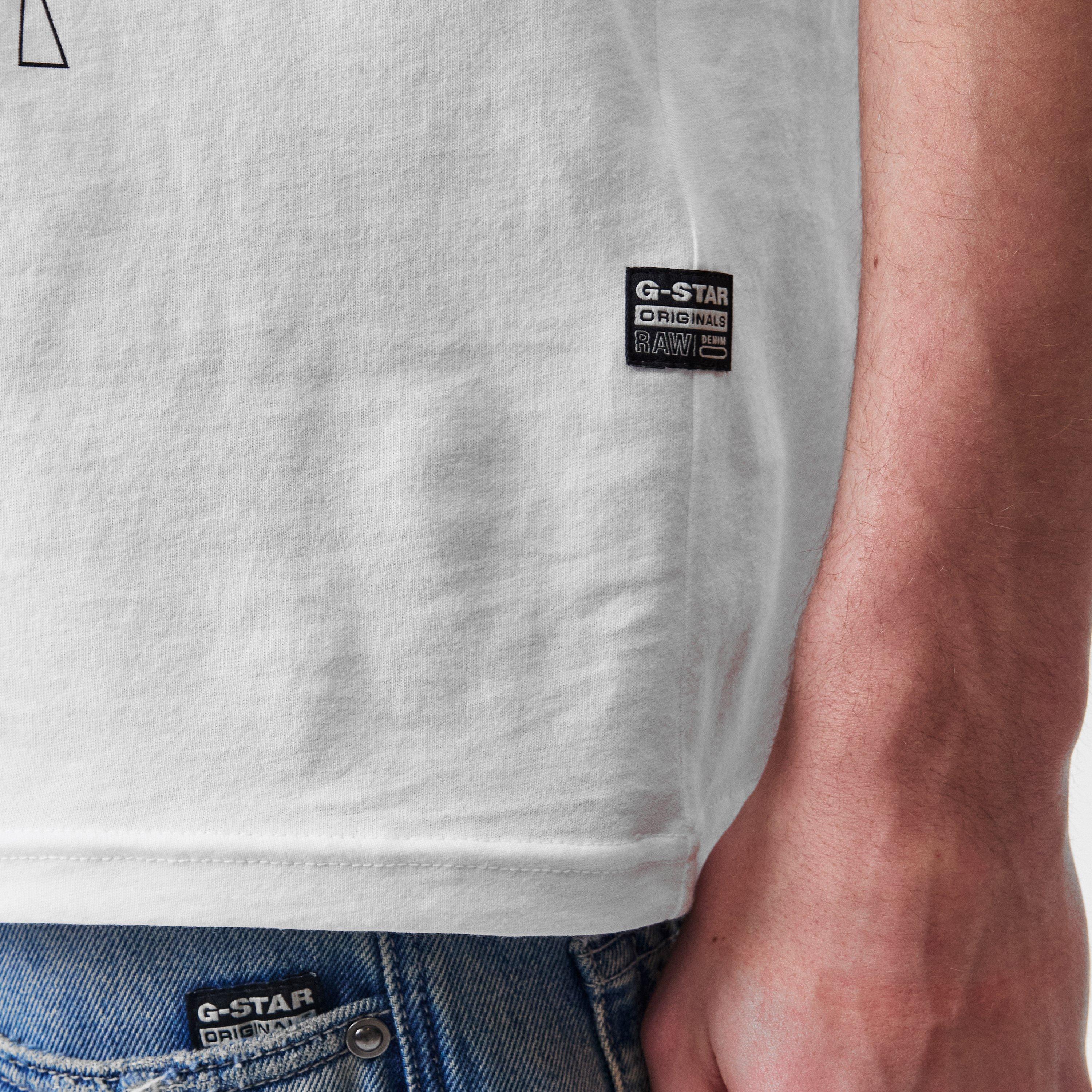 Hvid - G Star - Gradient Graphic T-Shirt - 5