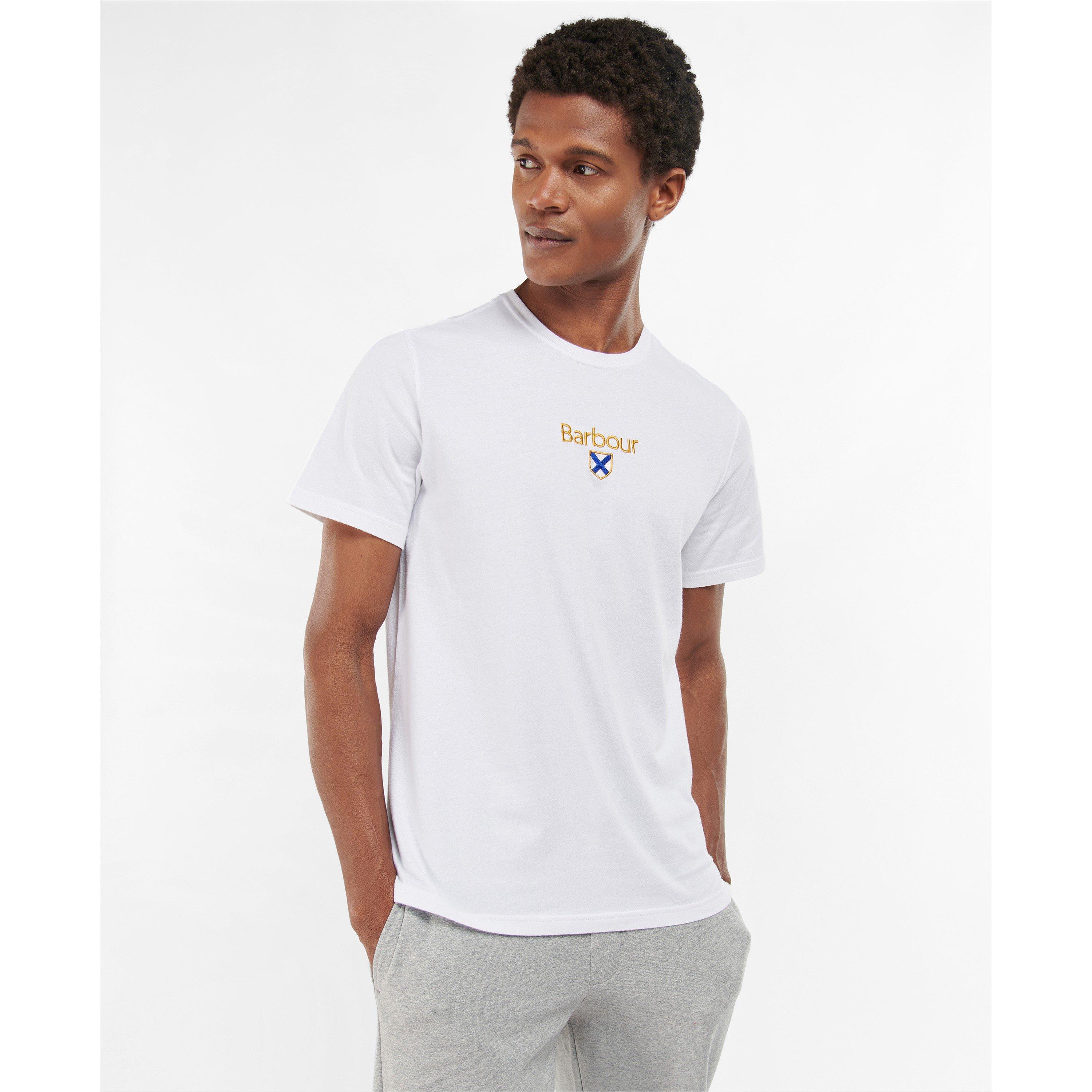 White - Barbour - Emblem T-Shirt - 2