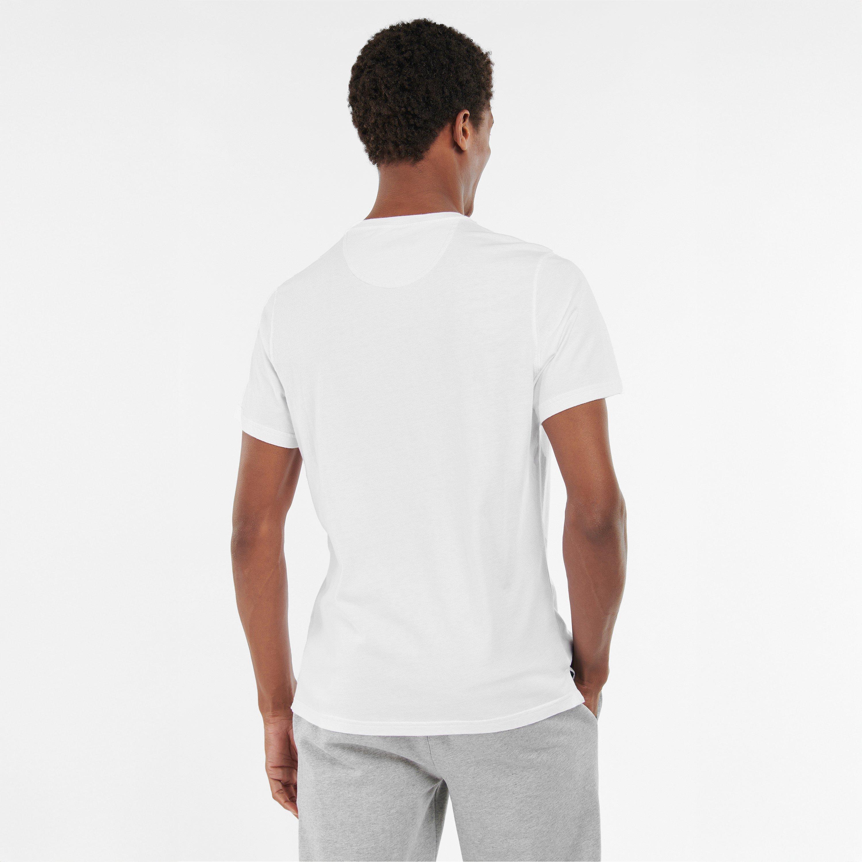 White - Barbour - Emblem T-Shirt - 4