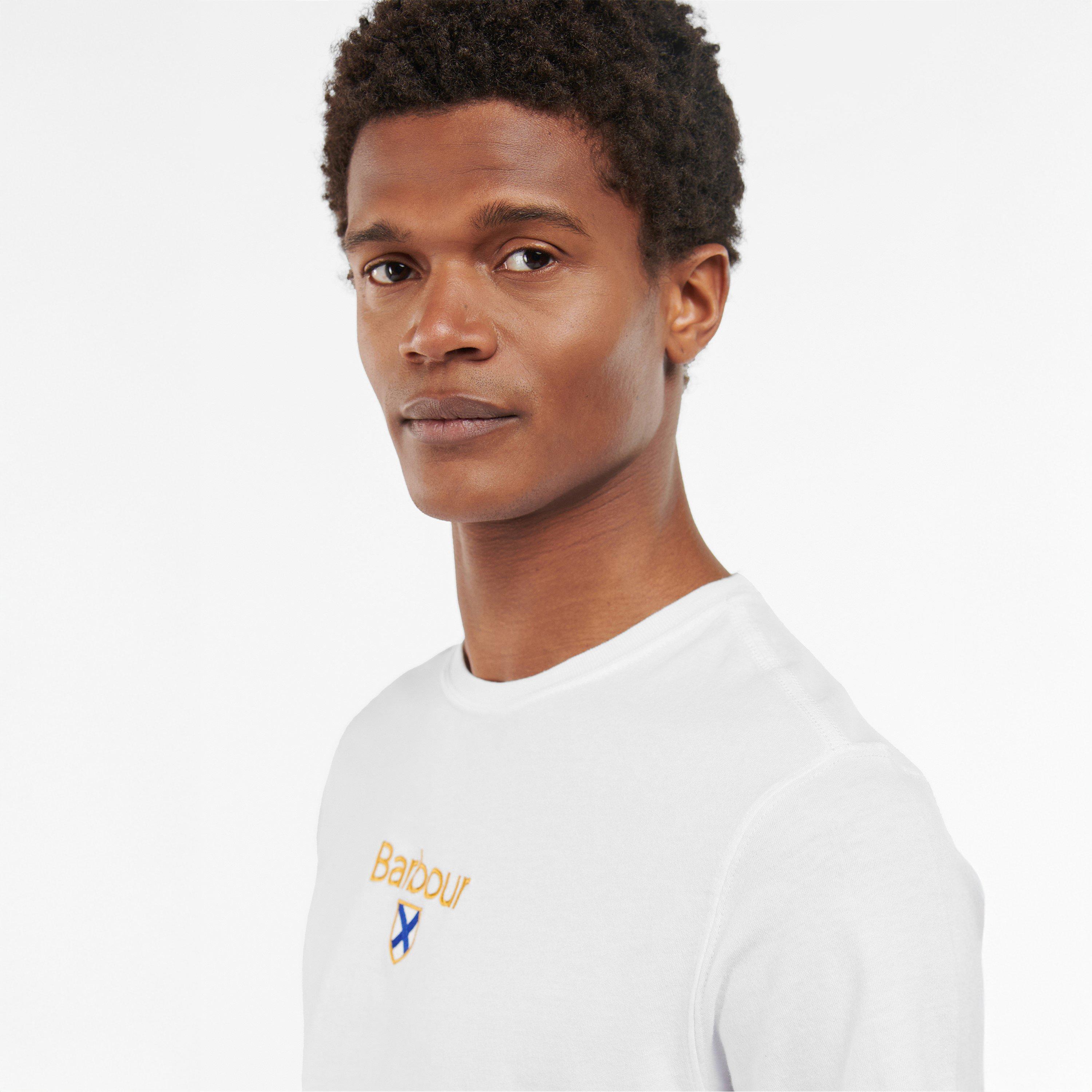White - Barbour - Emblem T-Shirt - 5
