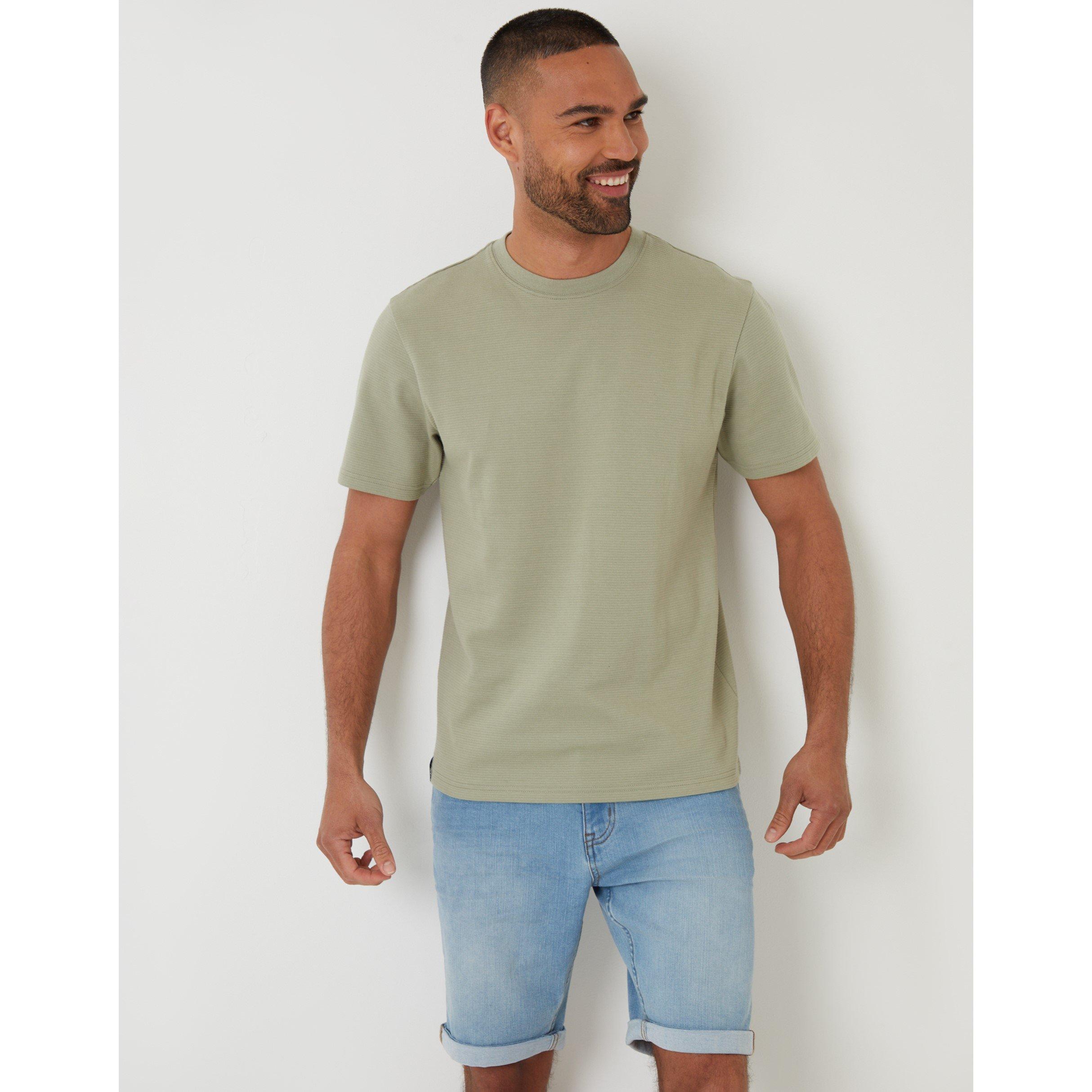 Threadbare Men' Green Regular Fit Roseburn T-Shirt in Size S, Sports Direct - Image 2