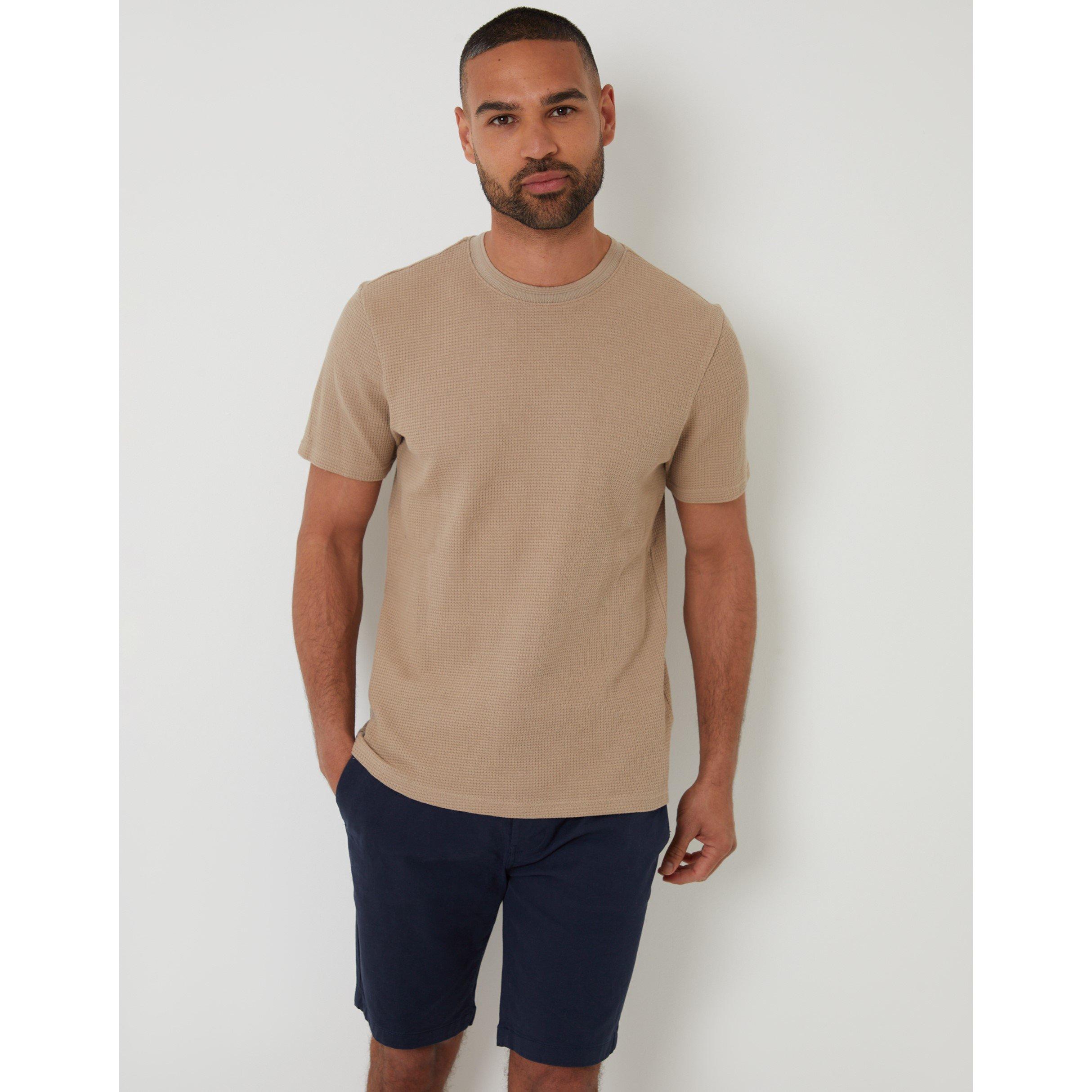 Stone - Threadbare - Men's Hayfield Regular Fit T-Shirt - 1