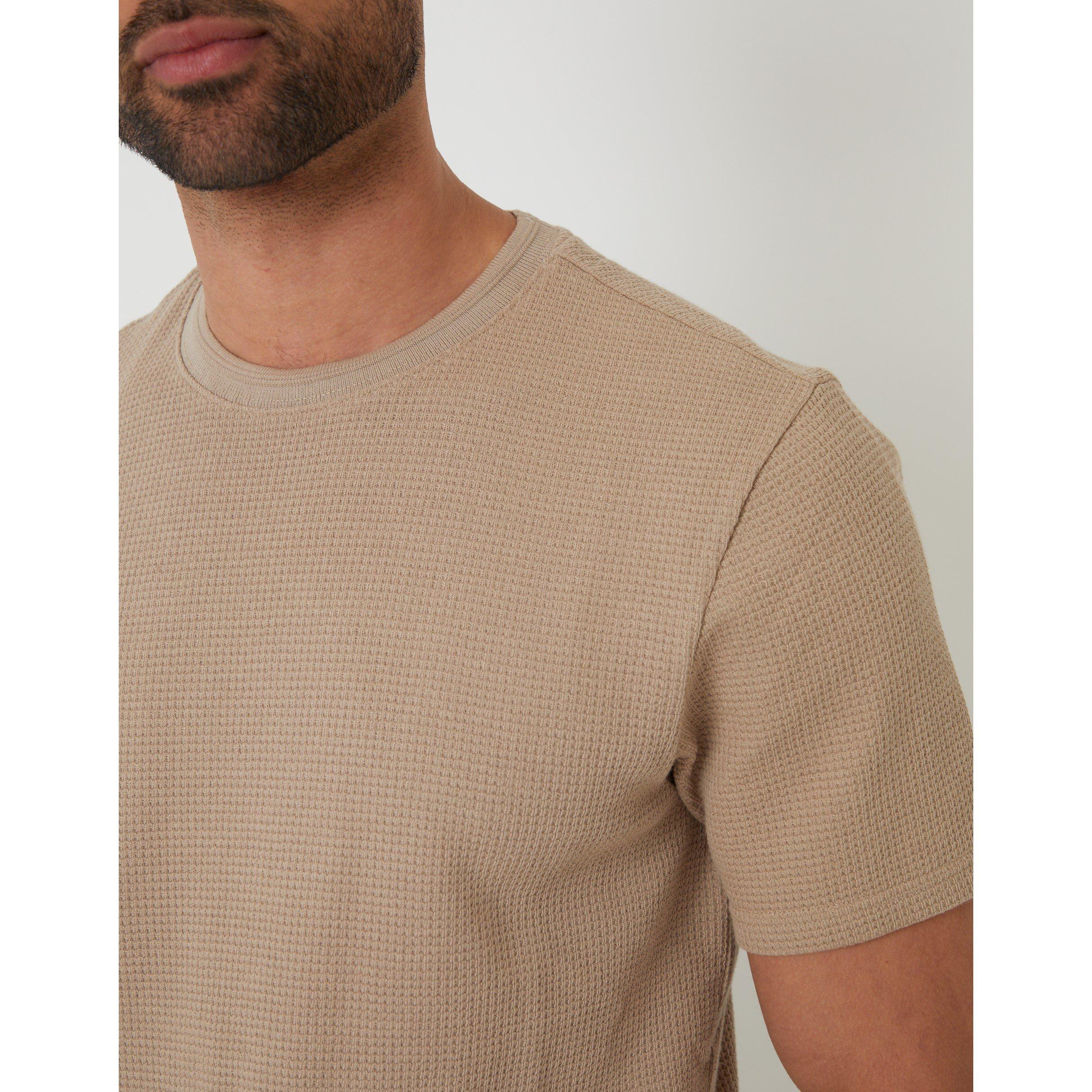  Stone - Threadbare - Hayfield Regular Fit T-Shirt - 4