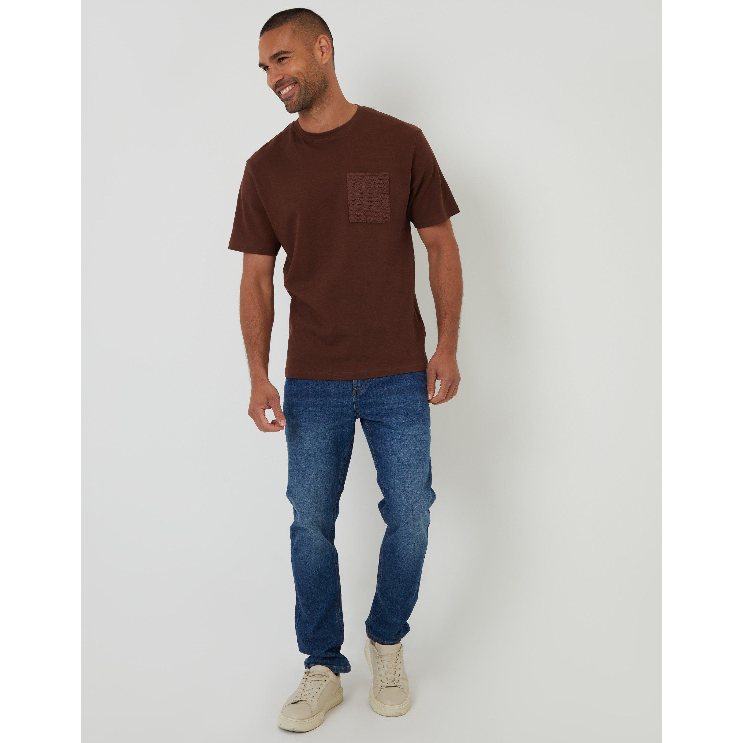 Kastanjebruin - Threadbare - Men's Havana Regular Fit T-Shirt - 2