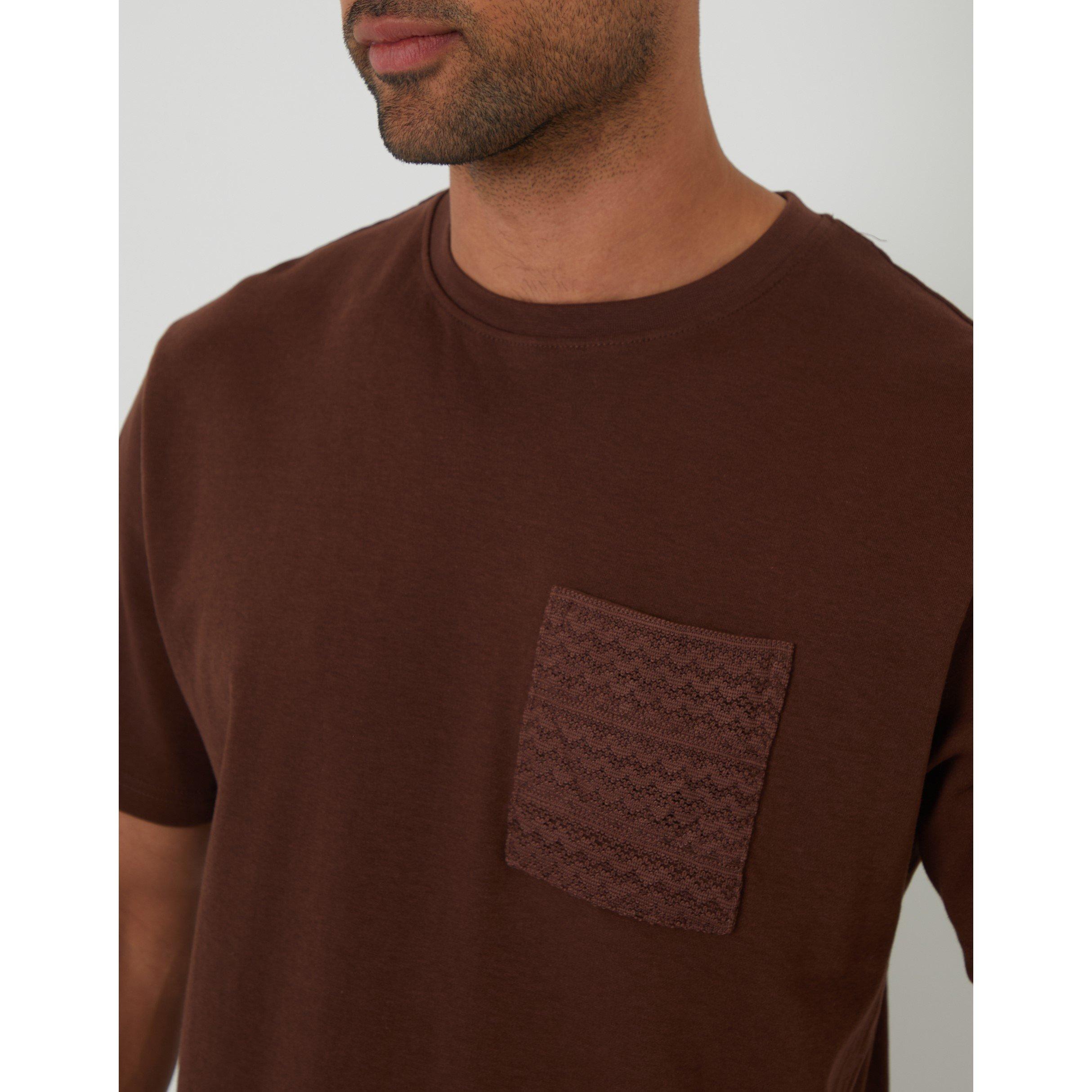 Kastanjebruin - Threadbare - Men's Havana Regular Fit T-Shirt - 4