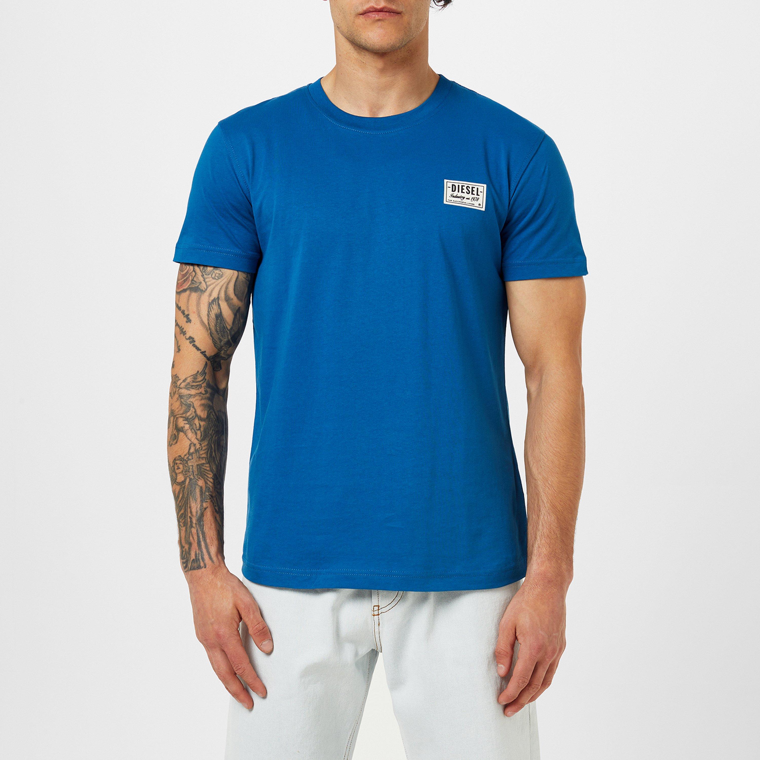 Blue 8NT - Diesel - Patch Logo T-Shirt Mens - 1