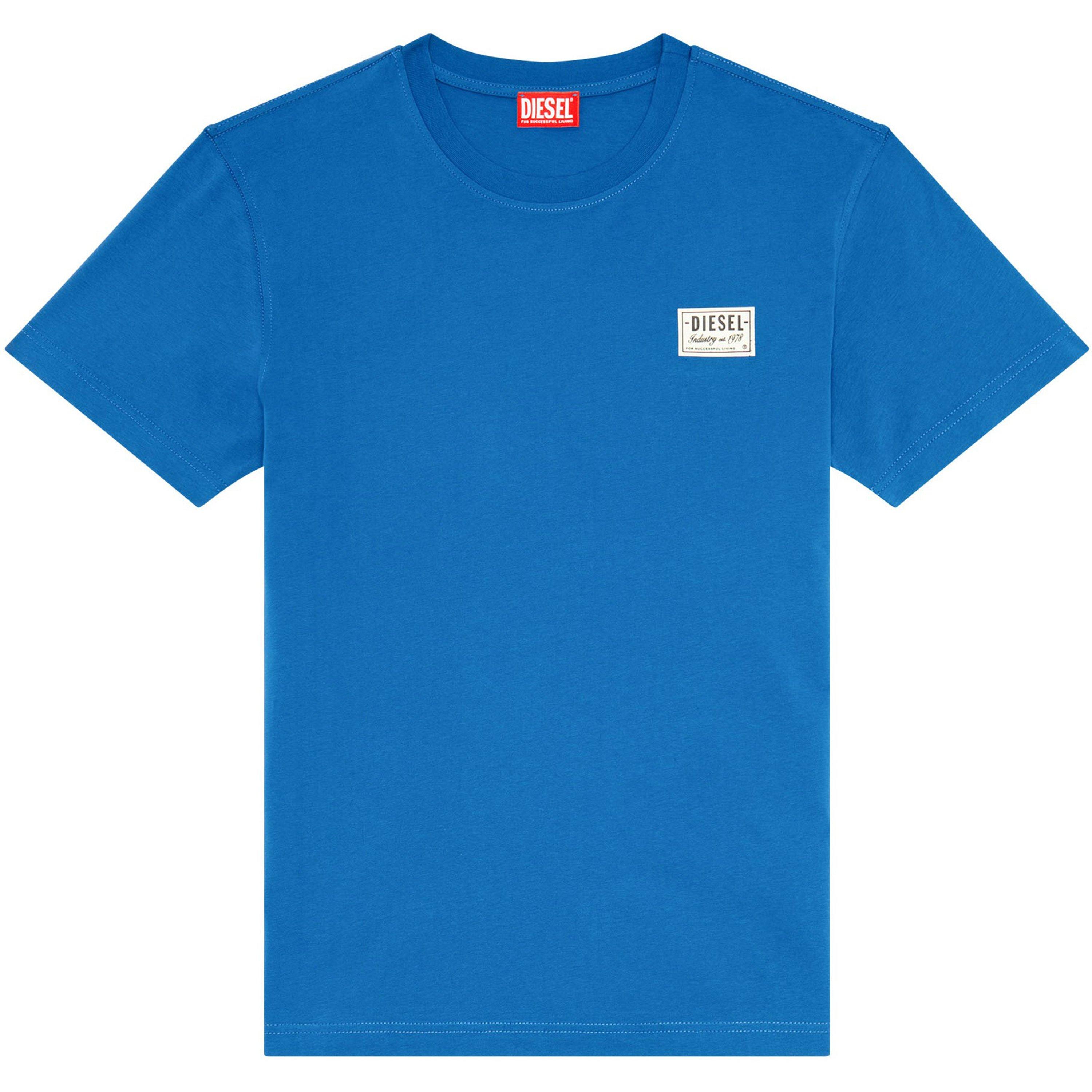 Blue 8NT - Diesel - Patch Logo T-Shirt Mens - 5