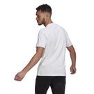 Blanc/Noir - adidas - Big Logo T Shirt Mens - 3