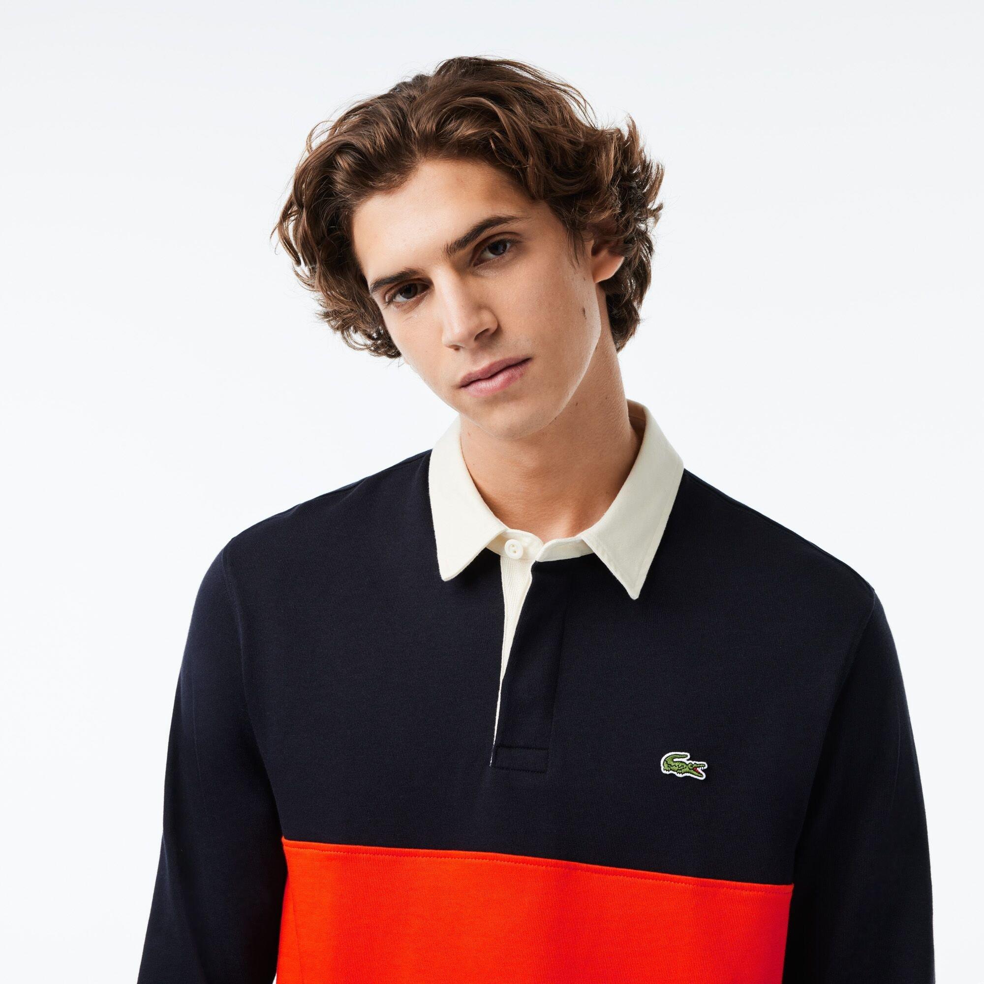 Abisso/Alba - Lacoste - Men's Colourblock Polo Shirt - 2