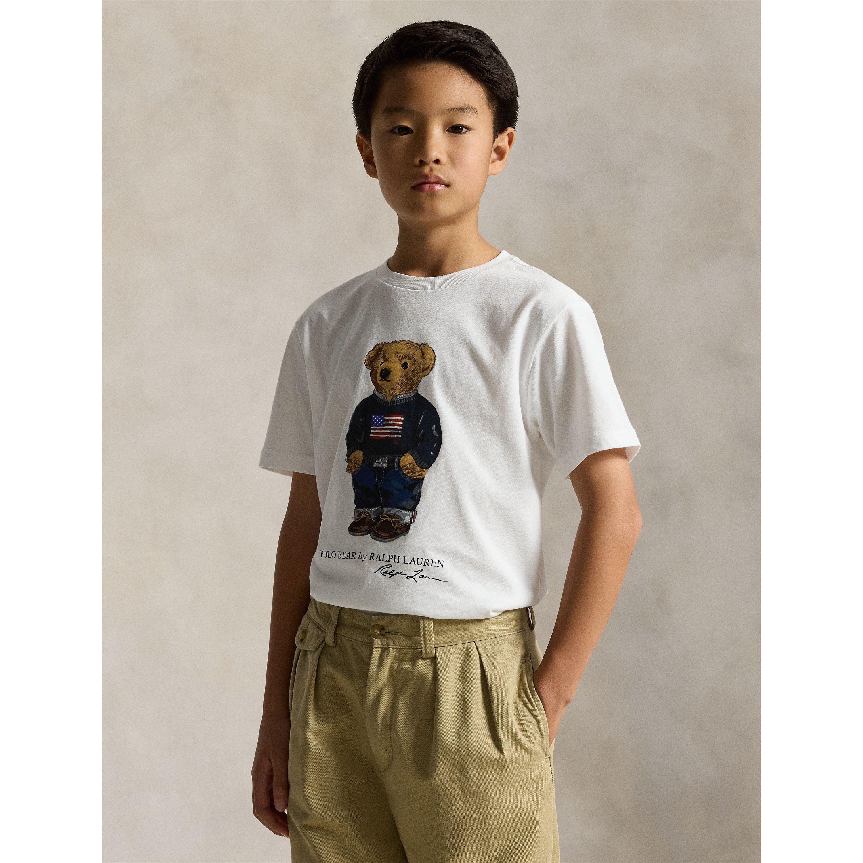 White Bear - Polo Ralph Lauren - Kids' Bear T-Shirt - 3