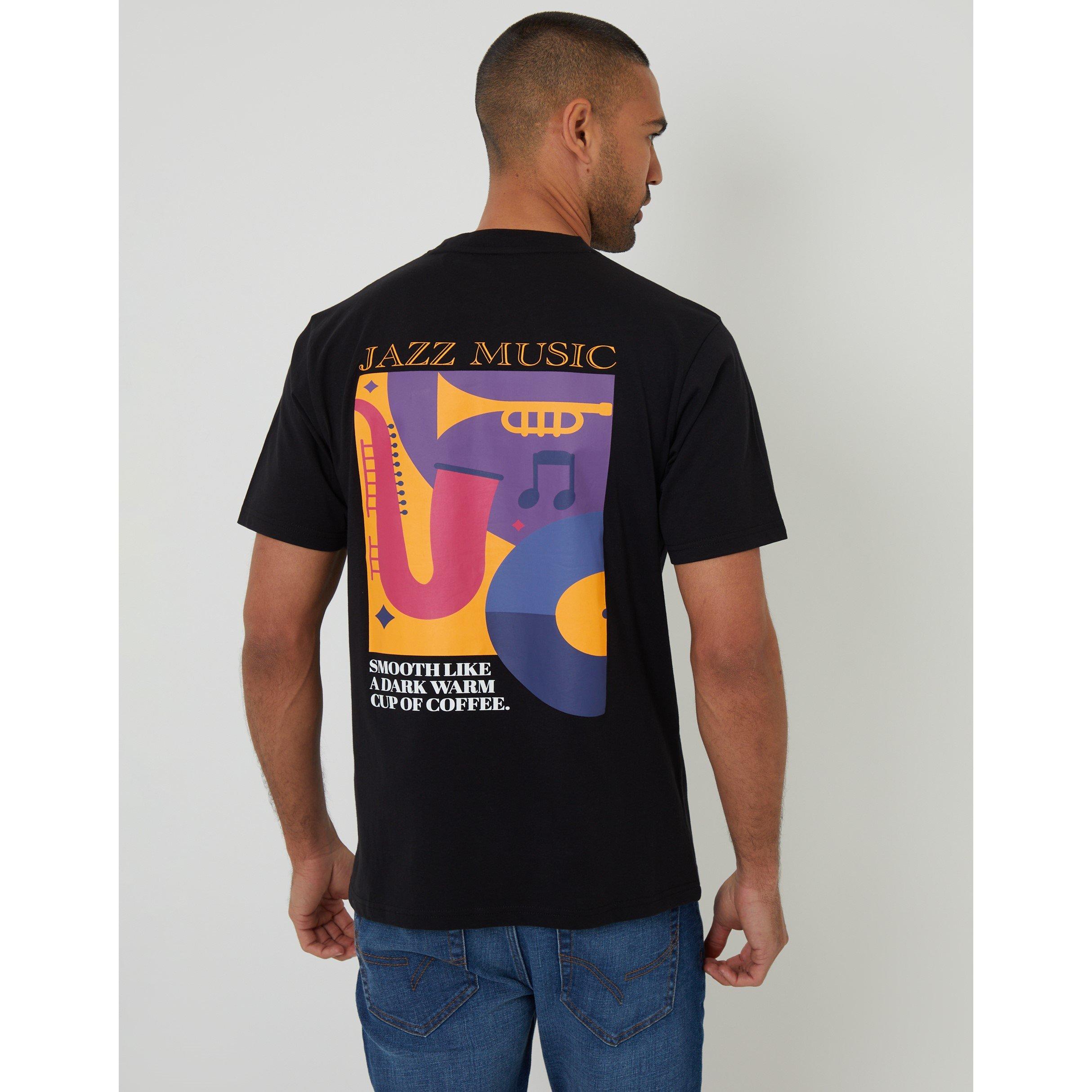 Sort - Threadbare - Jazzman Regular Fit T-Shirt - 3