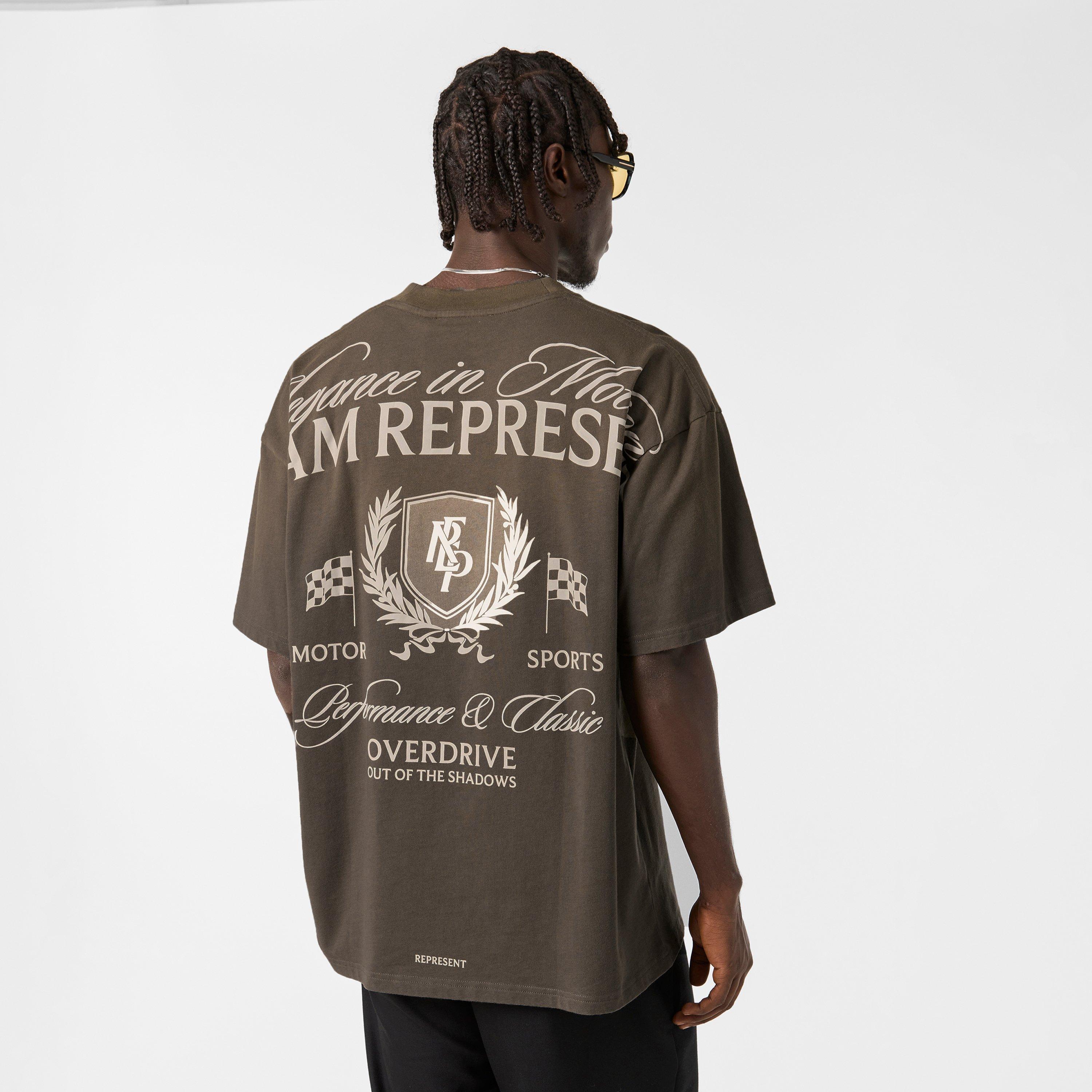 Dark Taupe - Represent - Men's Rep Crest Regular Fit T-Shirt - 4