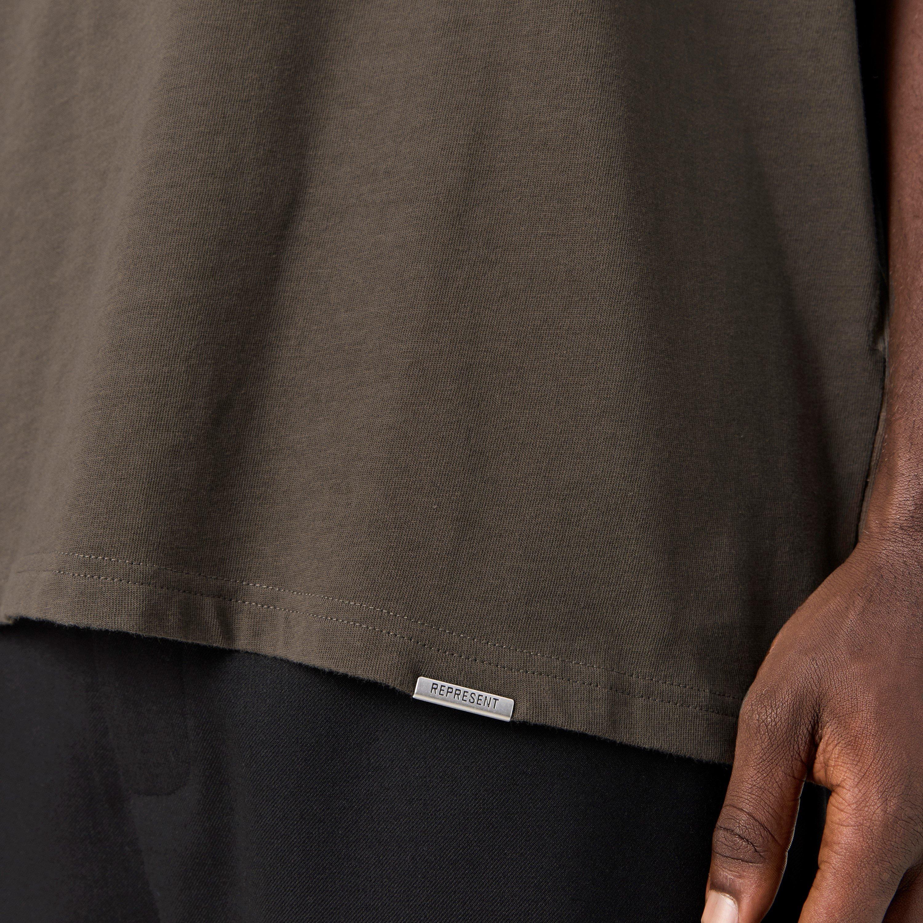 Dark Taupe - Represent - Men's Rep Crest Regular Fit T-Shirt - 5