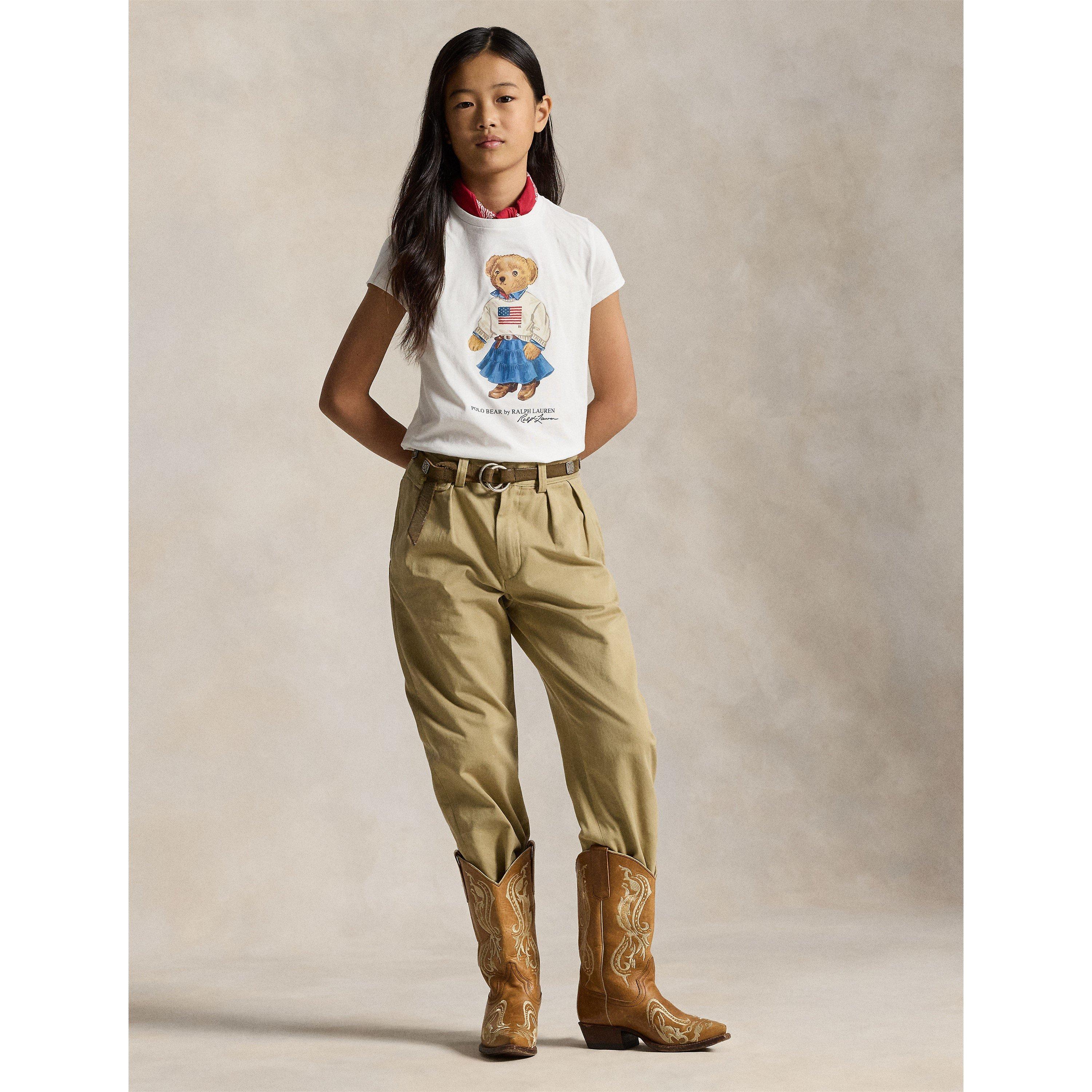 White - Polo Ralph Lauren - Kids' Bear T-Shirt - 5