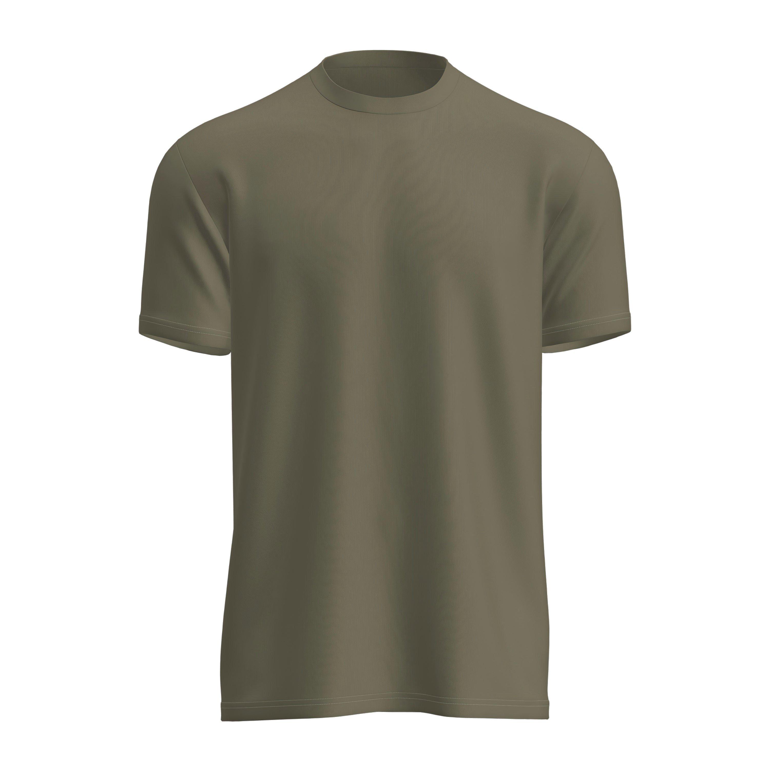 Firetrap Men's Firetrip Cotton Crew Neck Short Sleeve T-Shirt - Military Green - L