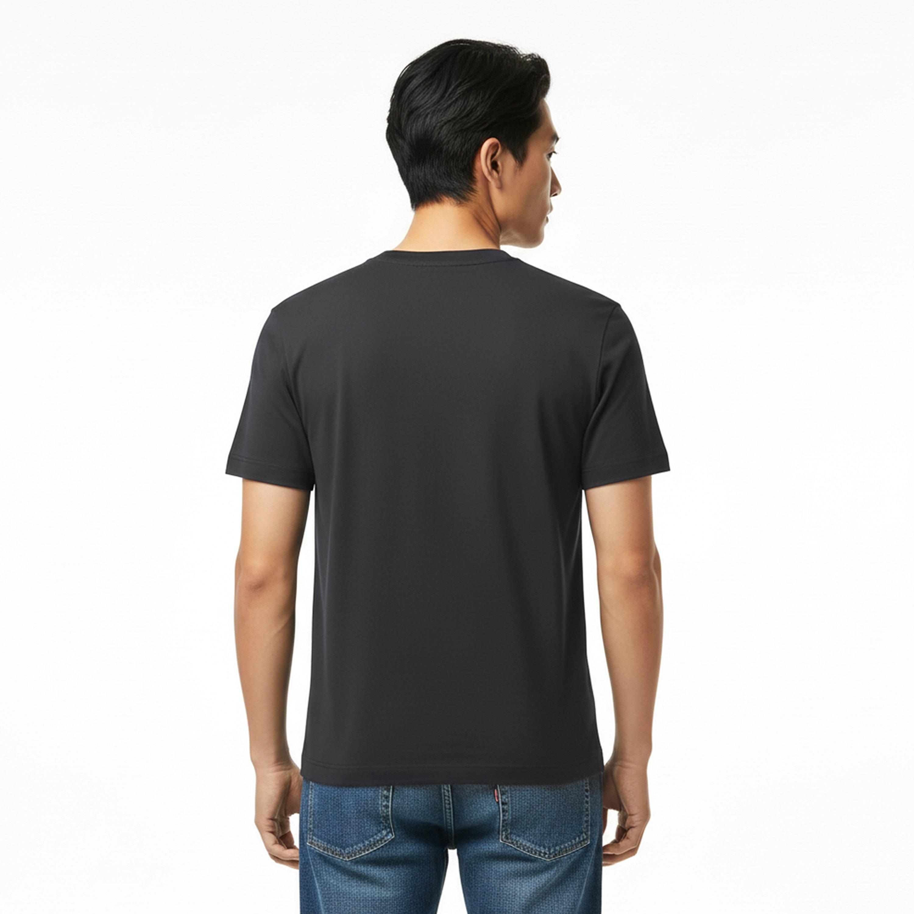 Black 4CI - Lacoste - Lacoste Colr Blk Tee Sn62 - 4