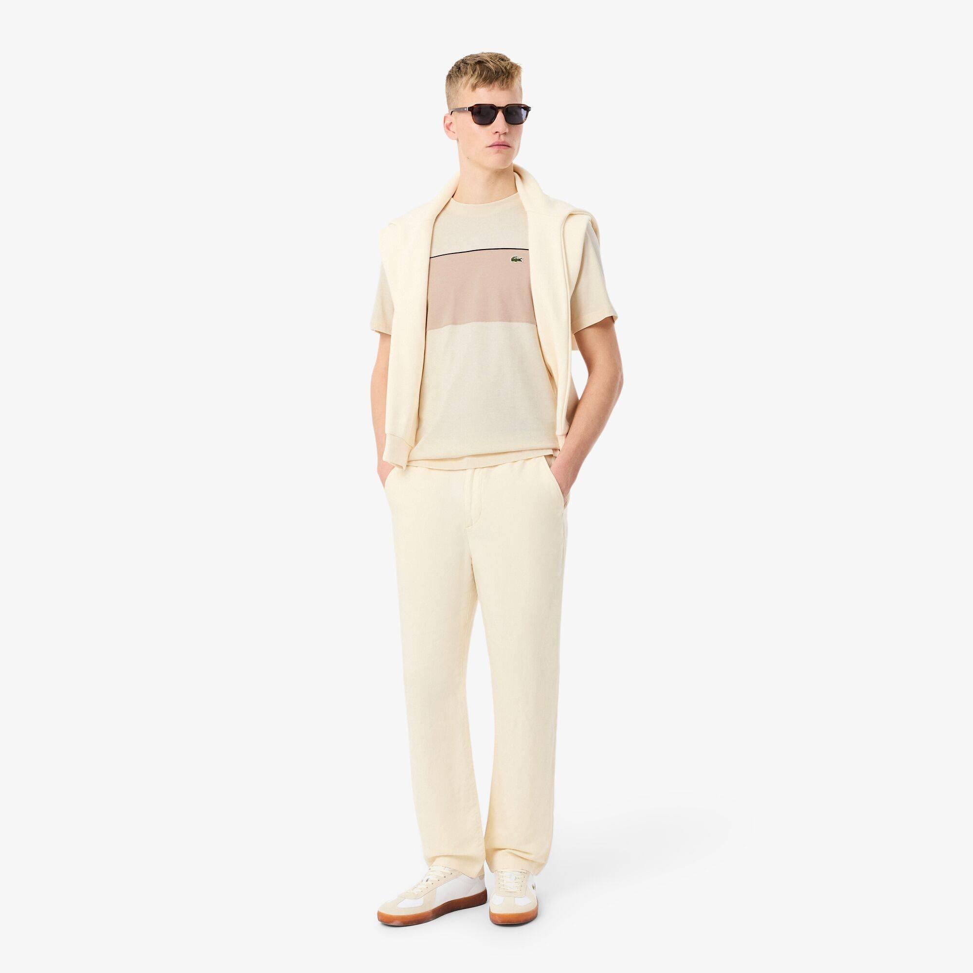 Beige 3RR - Lacoste - Men's Black T-Shirt - 5