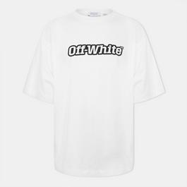 Off White Outline Skate Regular Fit T-Shirt