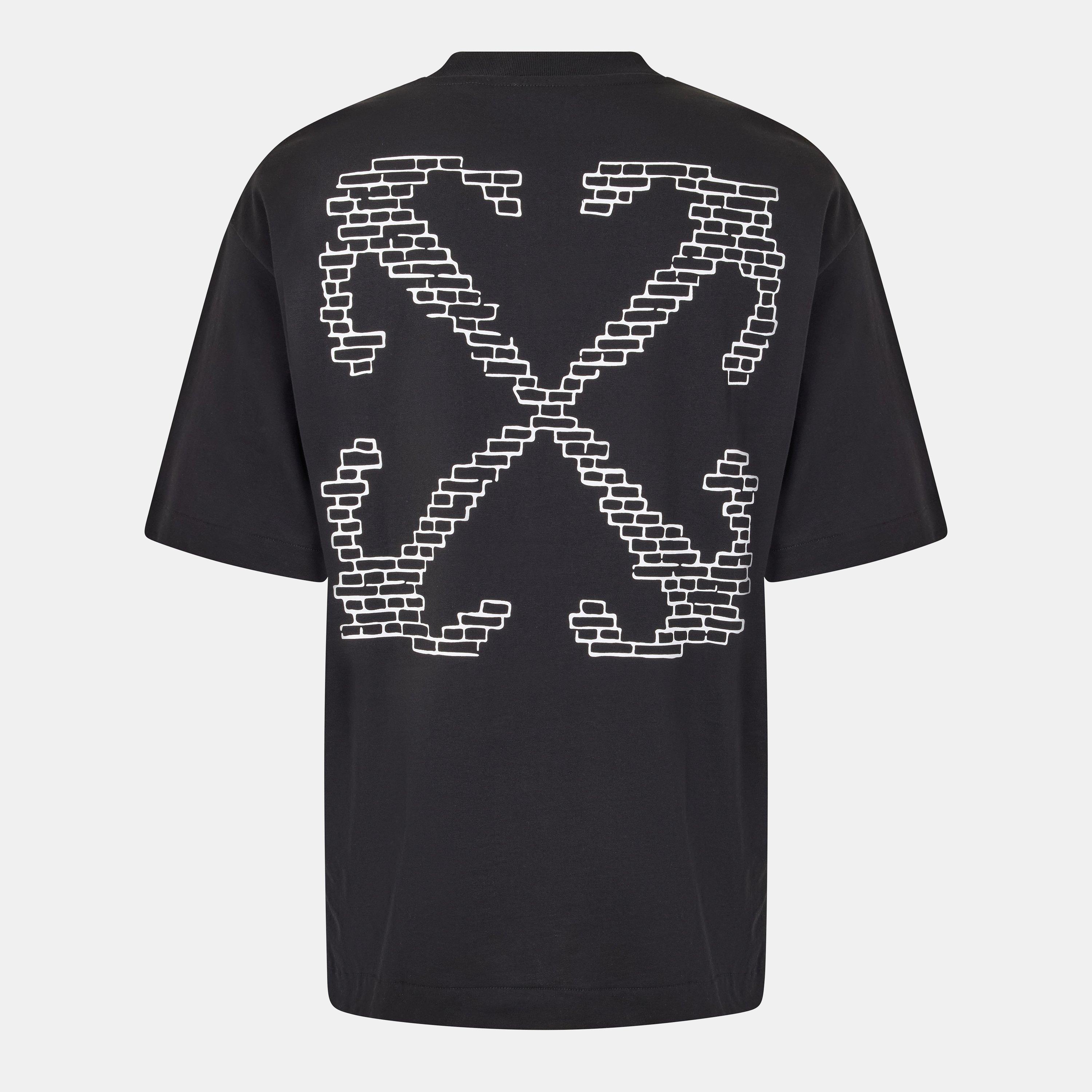 Black-White - Off White - Men's Brics Skate - Short Sleeve T-Shirt - 2