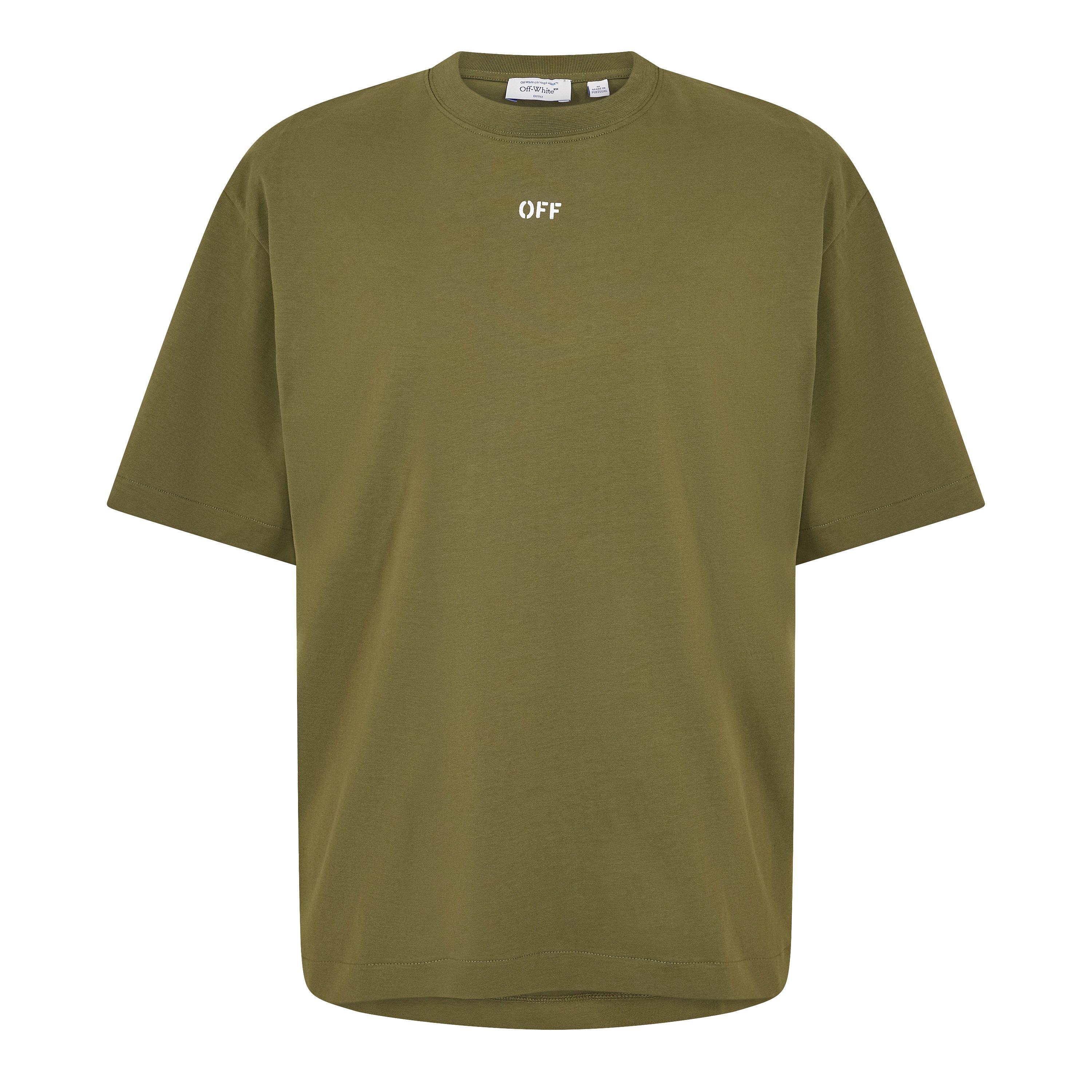 Moss/White - Off White - Men's Skate T-Shirt - 1