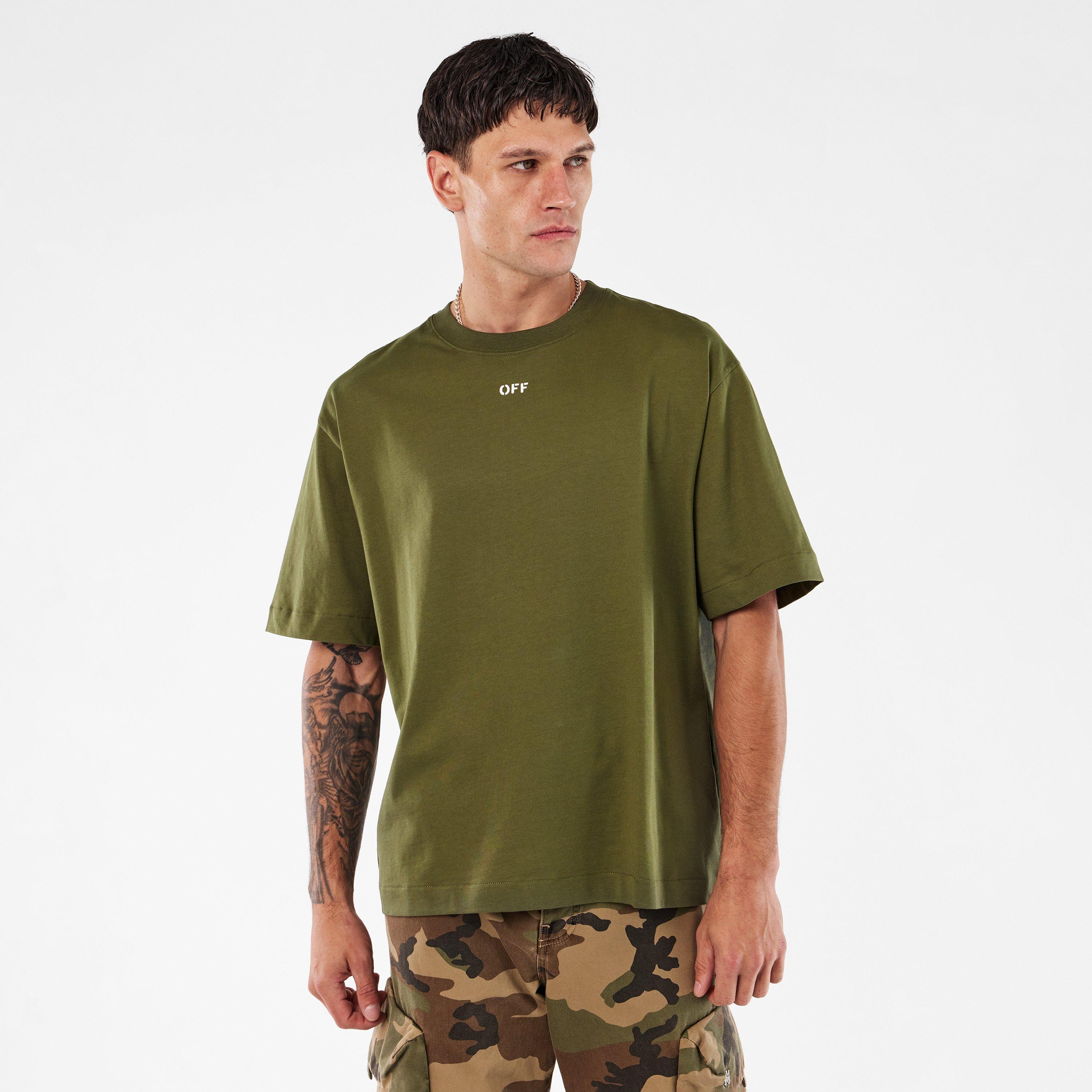 Muschio/Bianco - Off White - Skate Regular Fit T-Shirt - 3