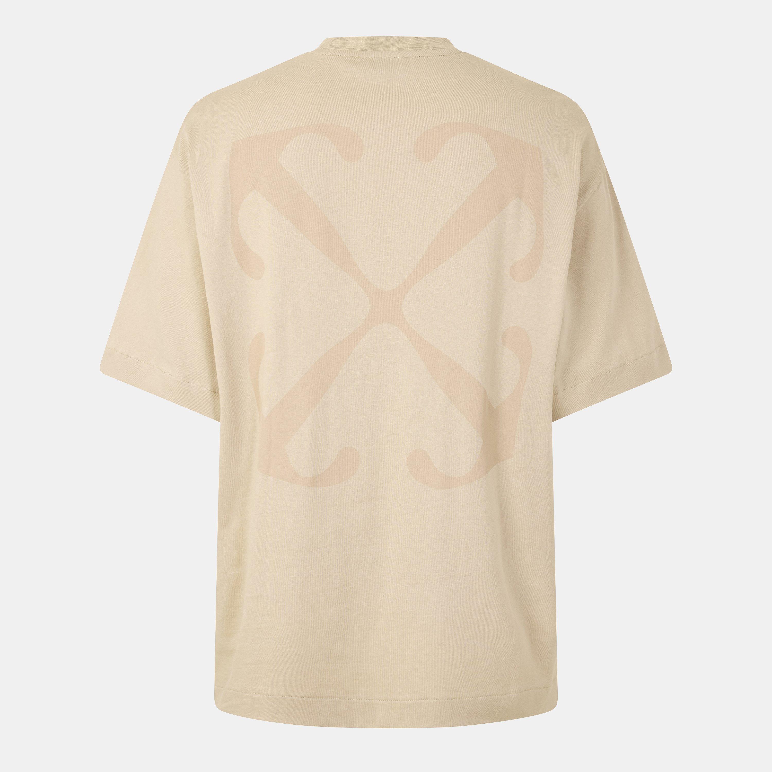 Brown/White - Off White - Arrow Skate Regular Fit T-Shirt - 2