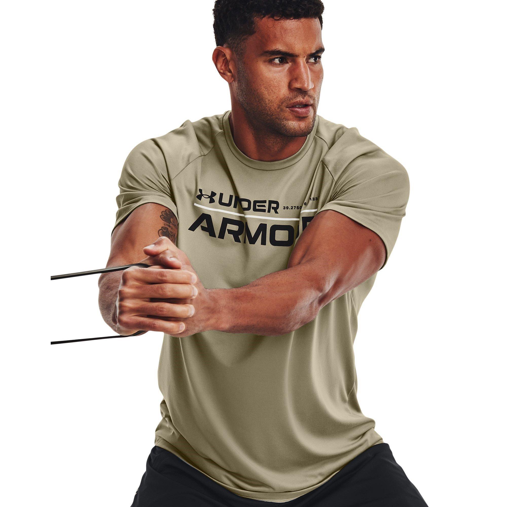 KHAKI GRIGIO / / - Under Armour - Under Tech T Shirt Mens - 2