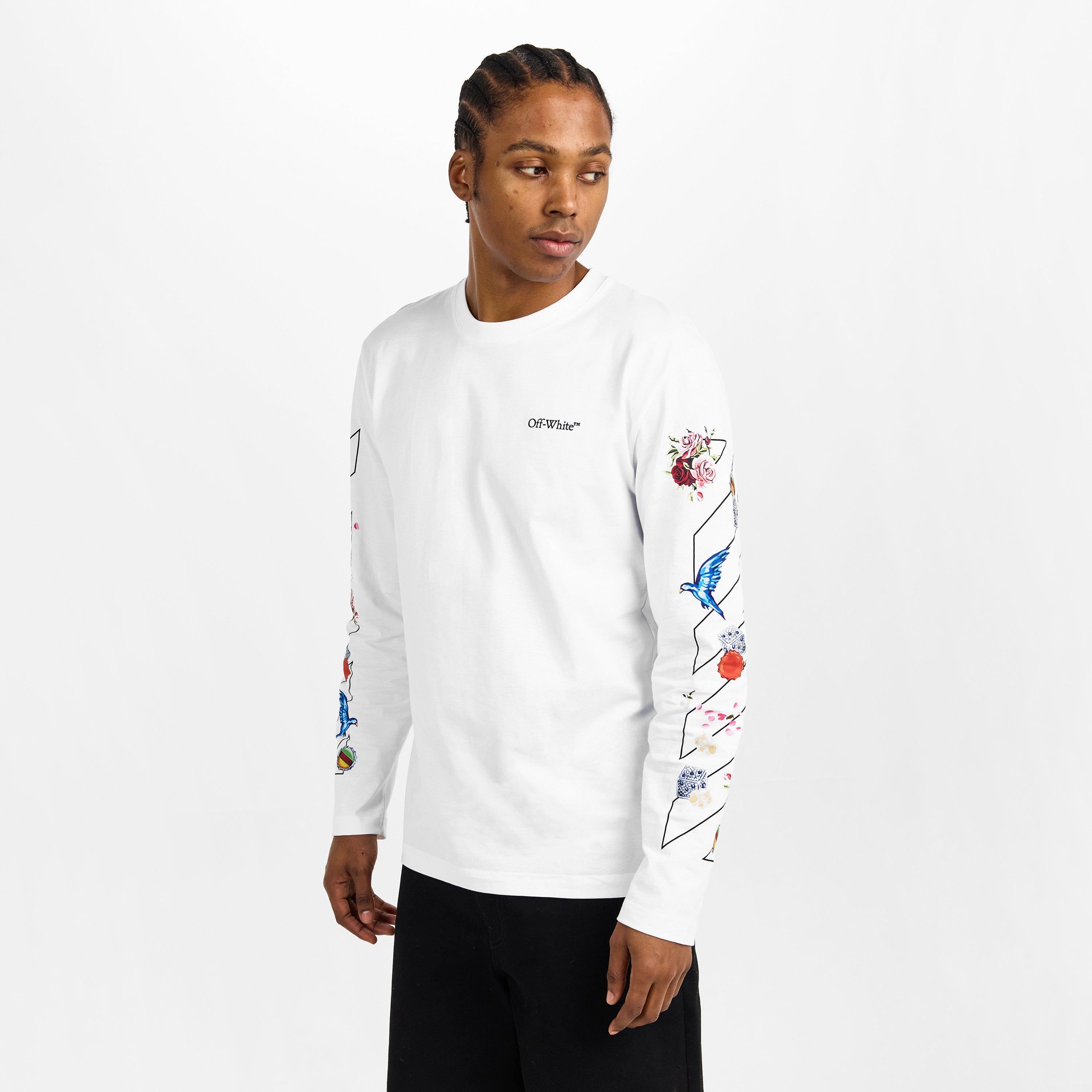 Off White Men's Diag Skate T Long Sleeve T-Shirt | Flannels