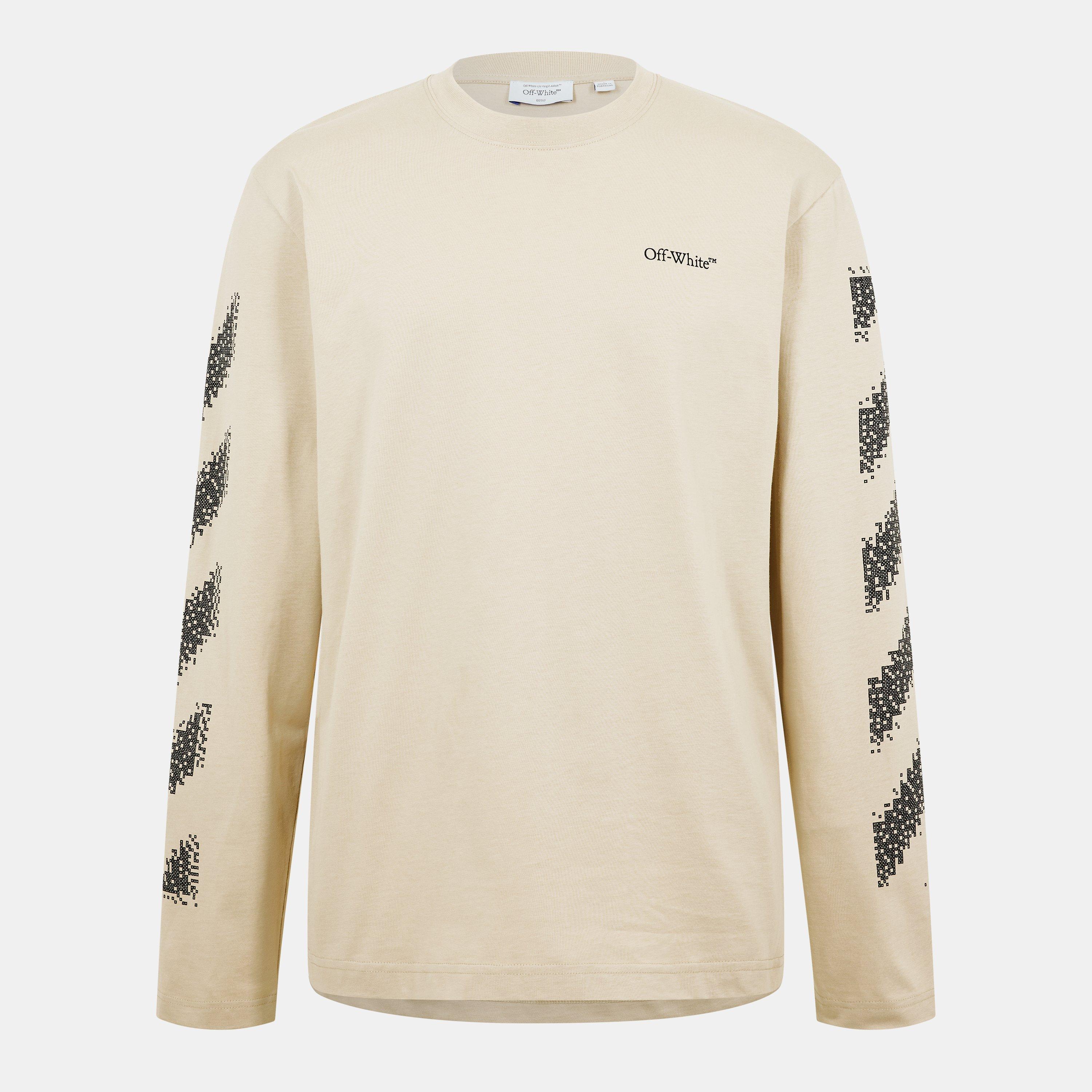Off White Men's Diag Skate Diagonal Graphic Long Sleeve T-Shirt