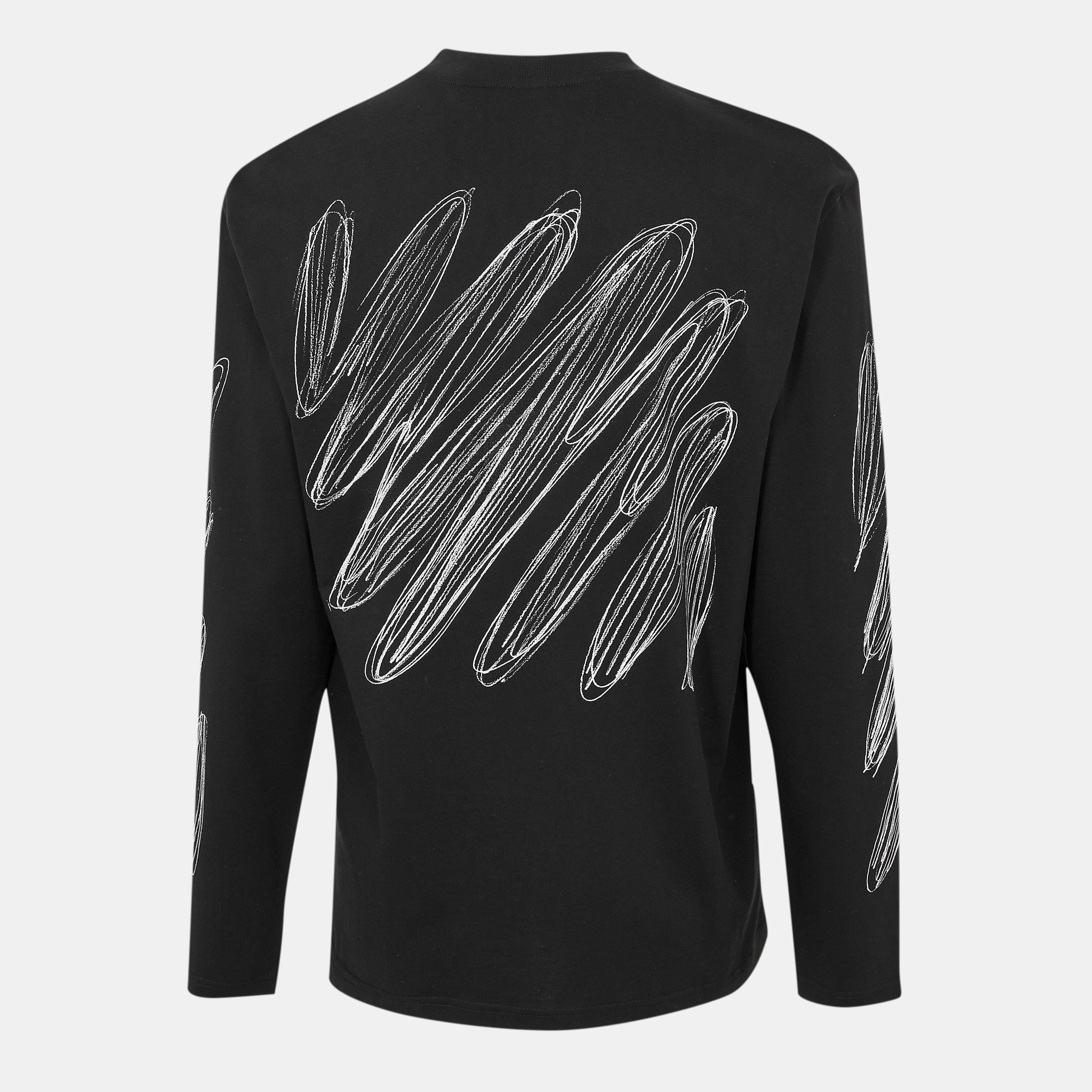 Black-White - Off White - Diags Skate Long-Sleeve T-Shirt - 2