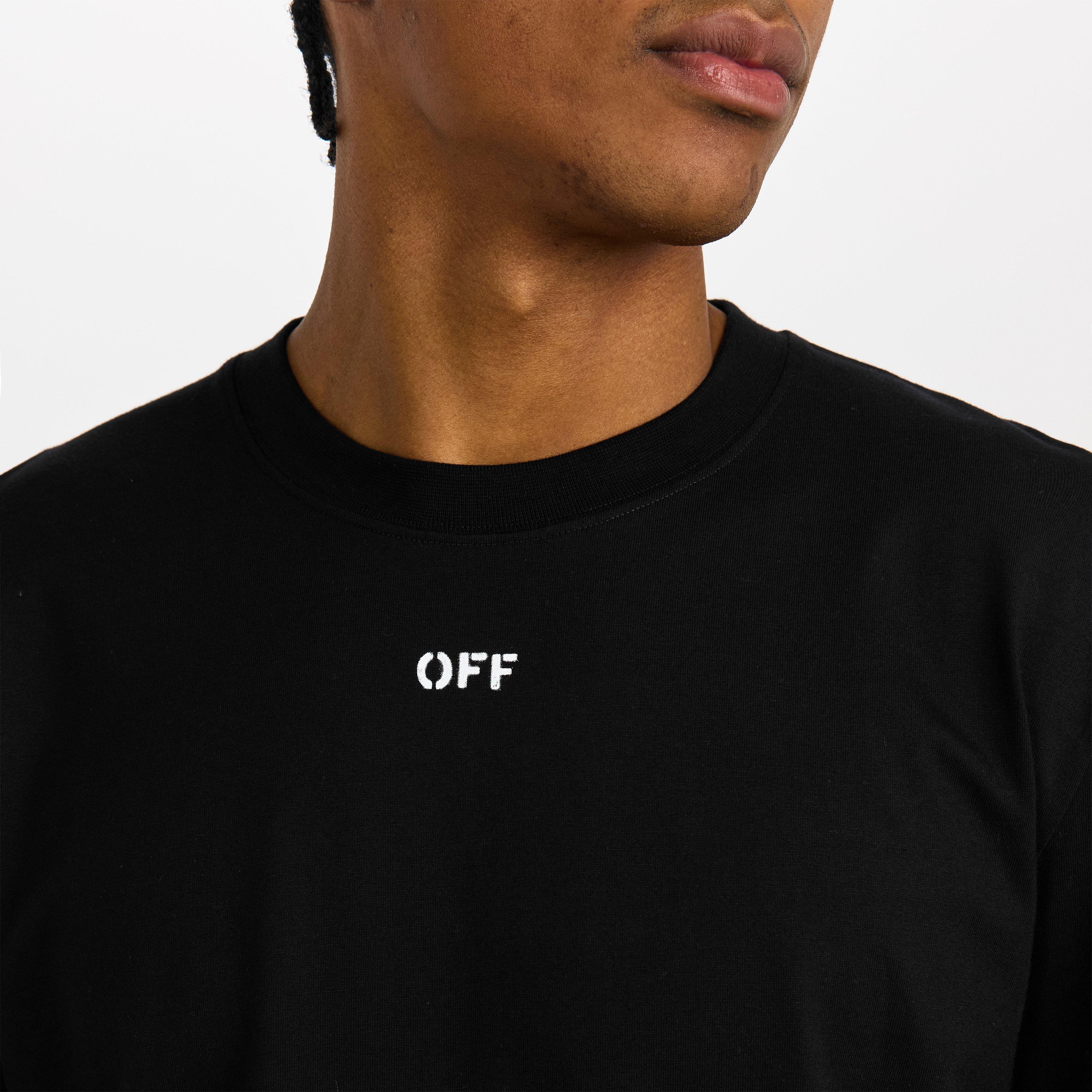 Black-White - Off White - Men's Brick Skate T Long Sleeve T-Shirt - 5