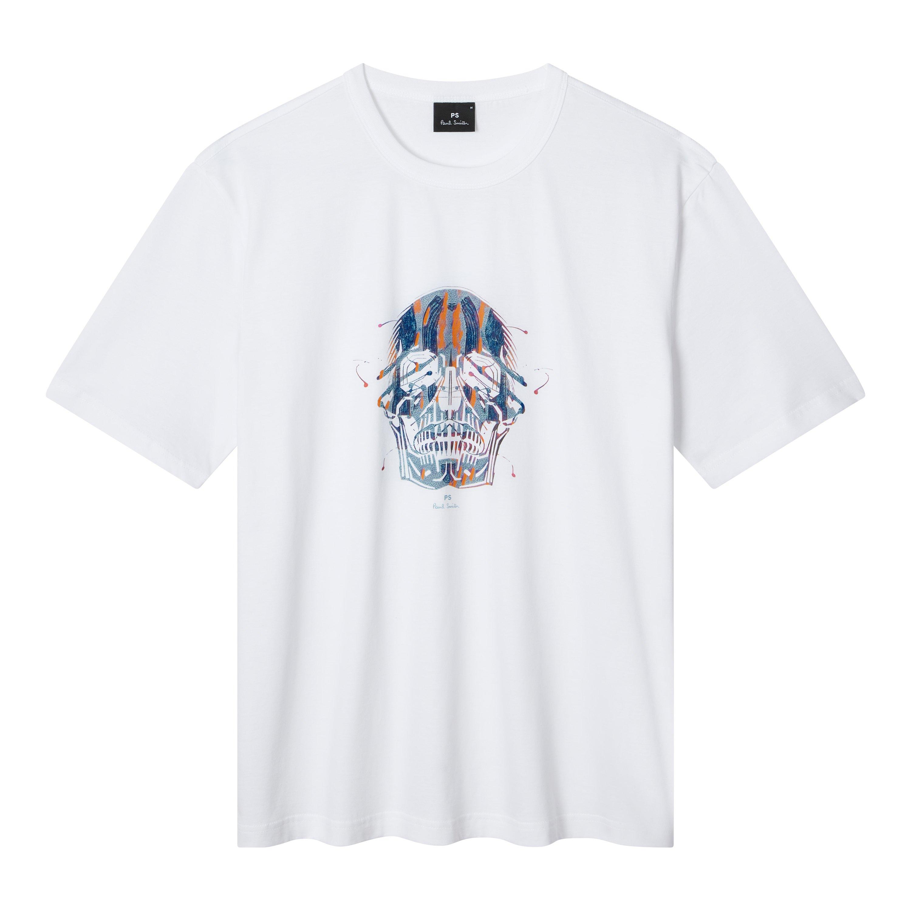 Ps Paul Smith Men's Skull Graphic T-Shirt - White 01 - 2XL