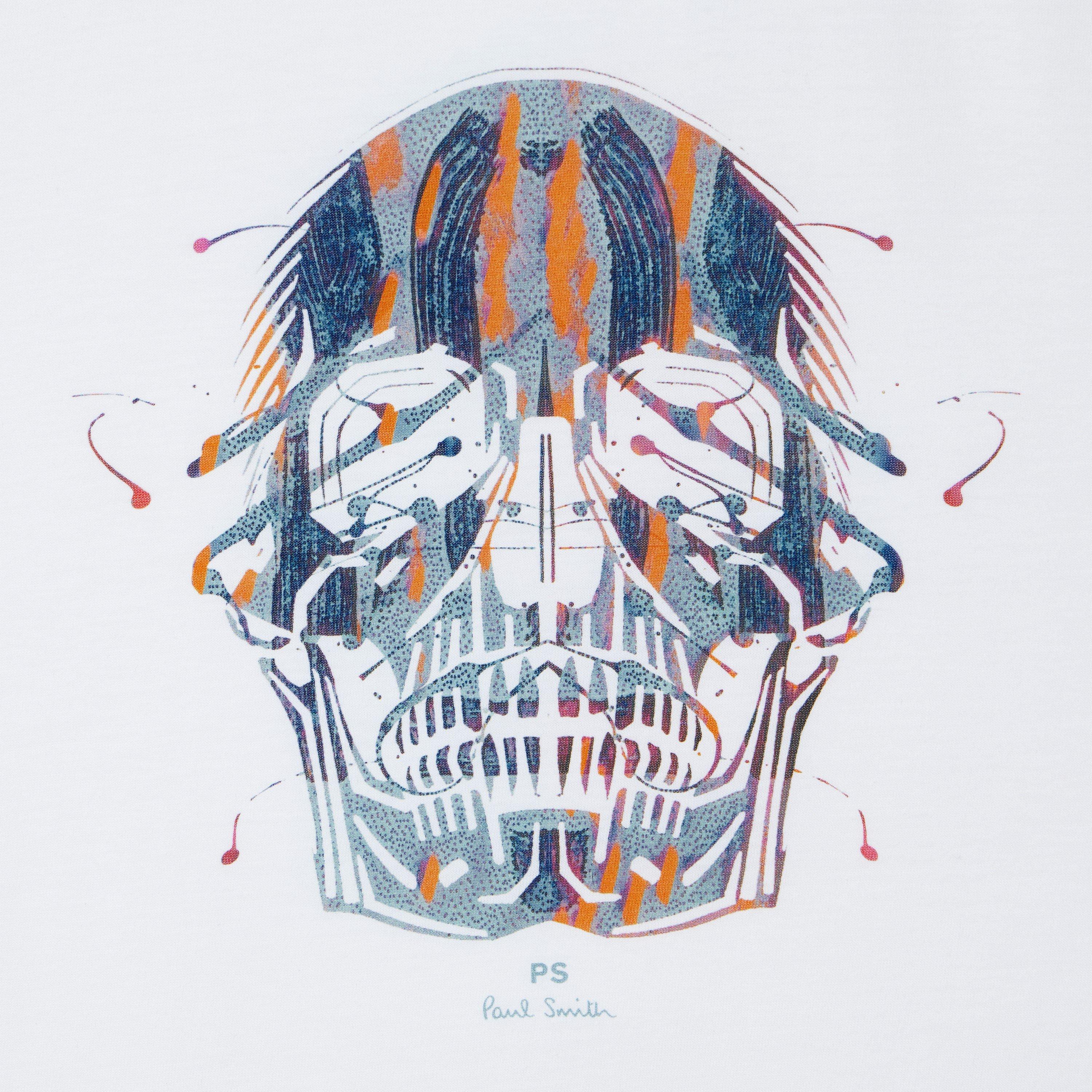 White 01 - PS Paul Smith - Men's Skull Graphic T-Shirt - 4
