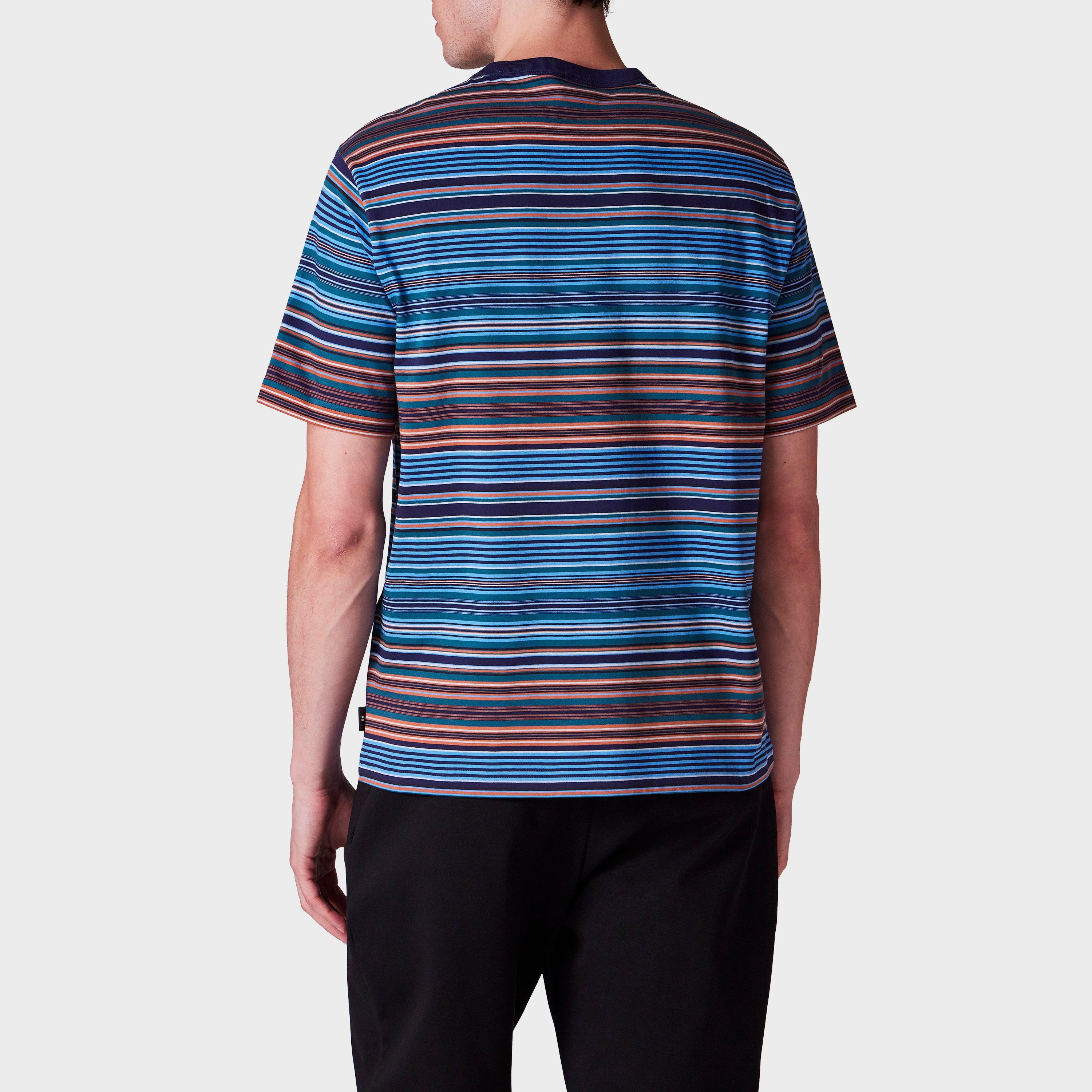 Blue 45 - PS Paul Smith - Men's Regular Fit Stripe T-Shirt - 4